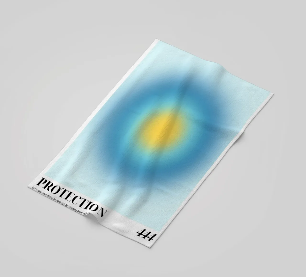 "Protezione 444" Angelo Numero Aura Gradiente Arte telo mare da homdeco