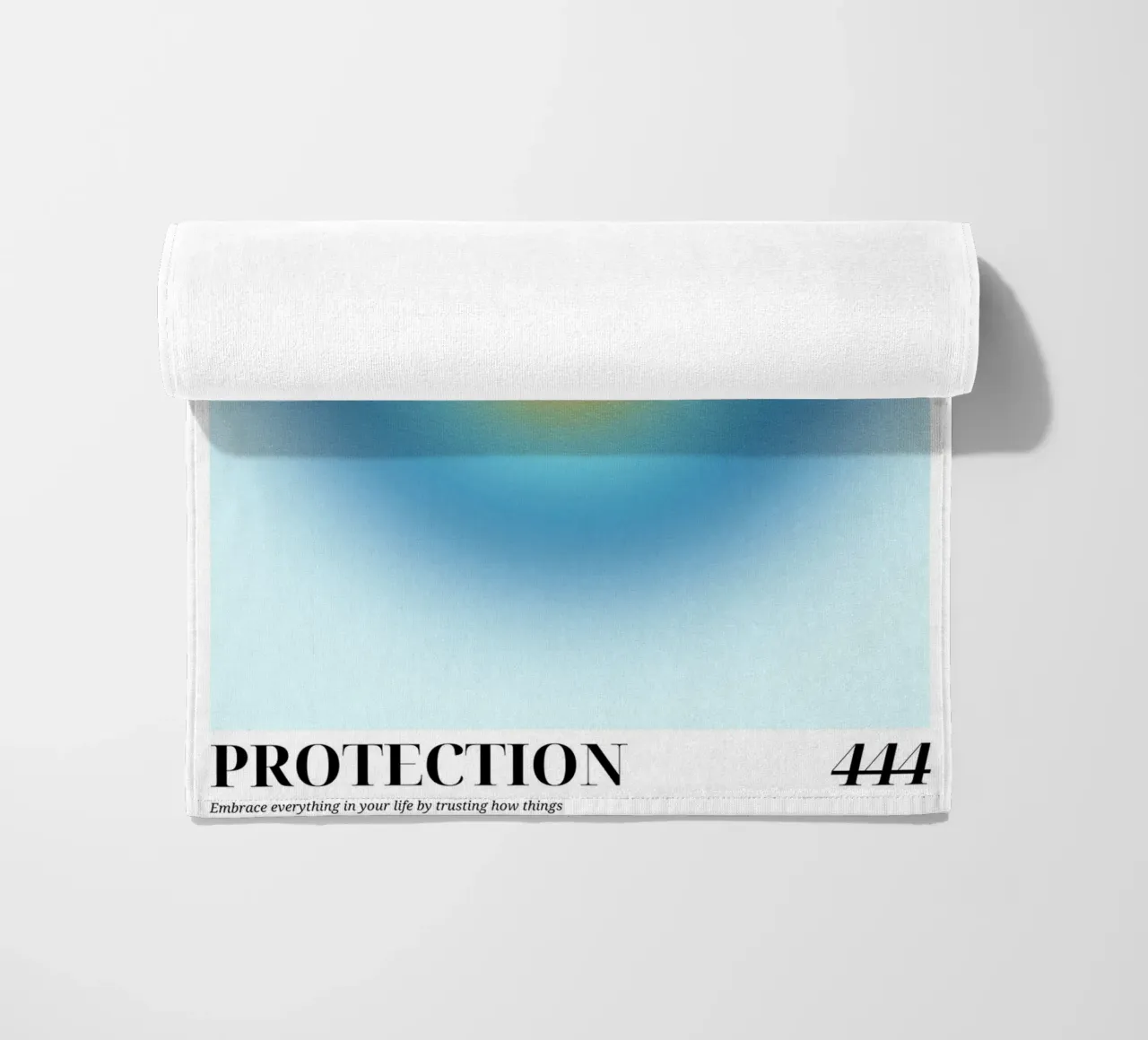 "Protezione 444" Angelo Numero Aura Gradiente Arte telo mare da homdeco