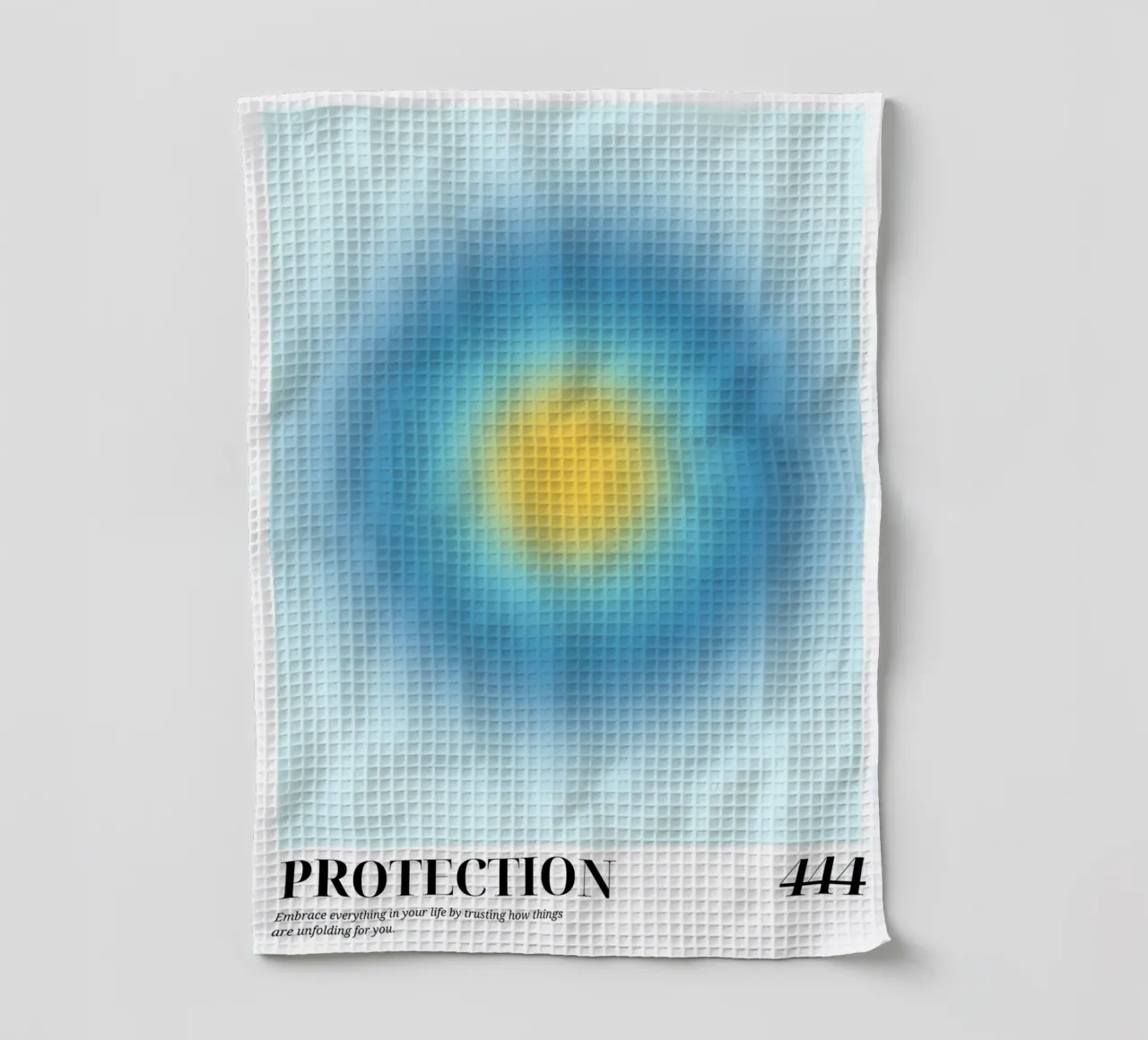 "Protezione 444" Angelo Numero Aura Gradiente Arte canovaccio da cucina da homdeco