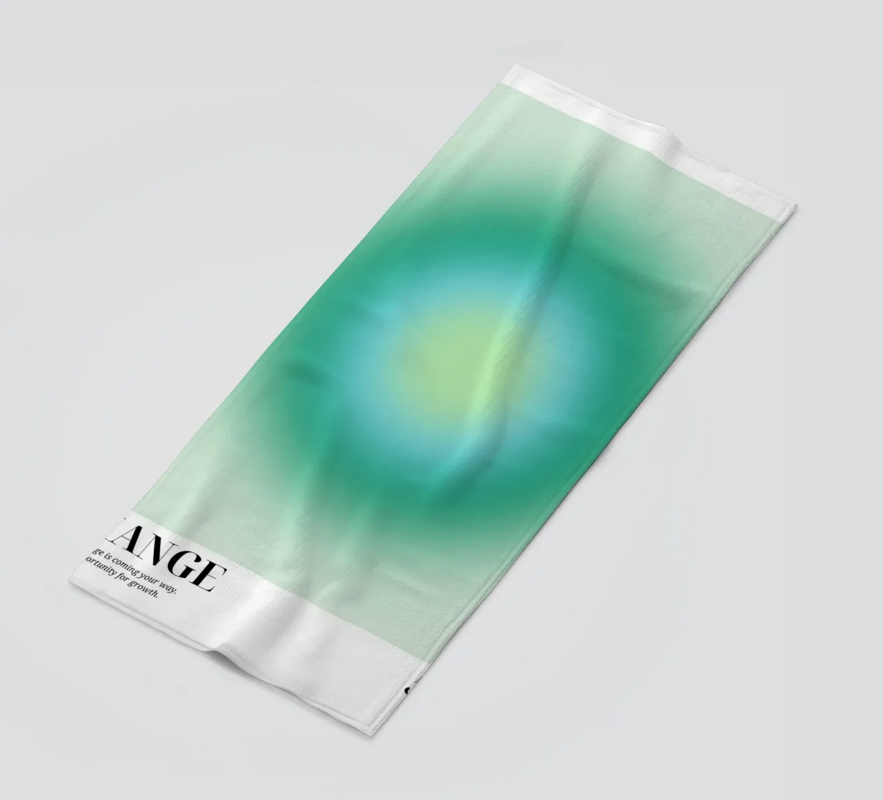 "Cambiamento 555" Angelo Numero Aura Gradiente Arte telo mare da homdeco