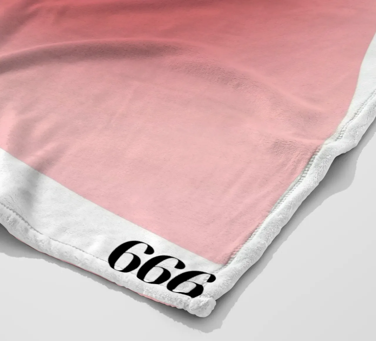 "Rifletti 666" Angelo Numero Aura Gradiente Arte coperta in pile da homdeco