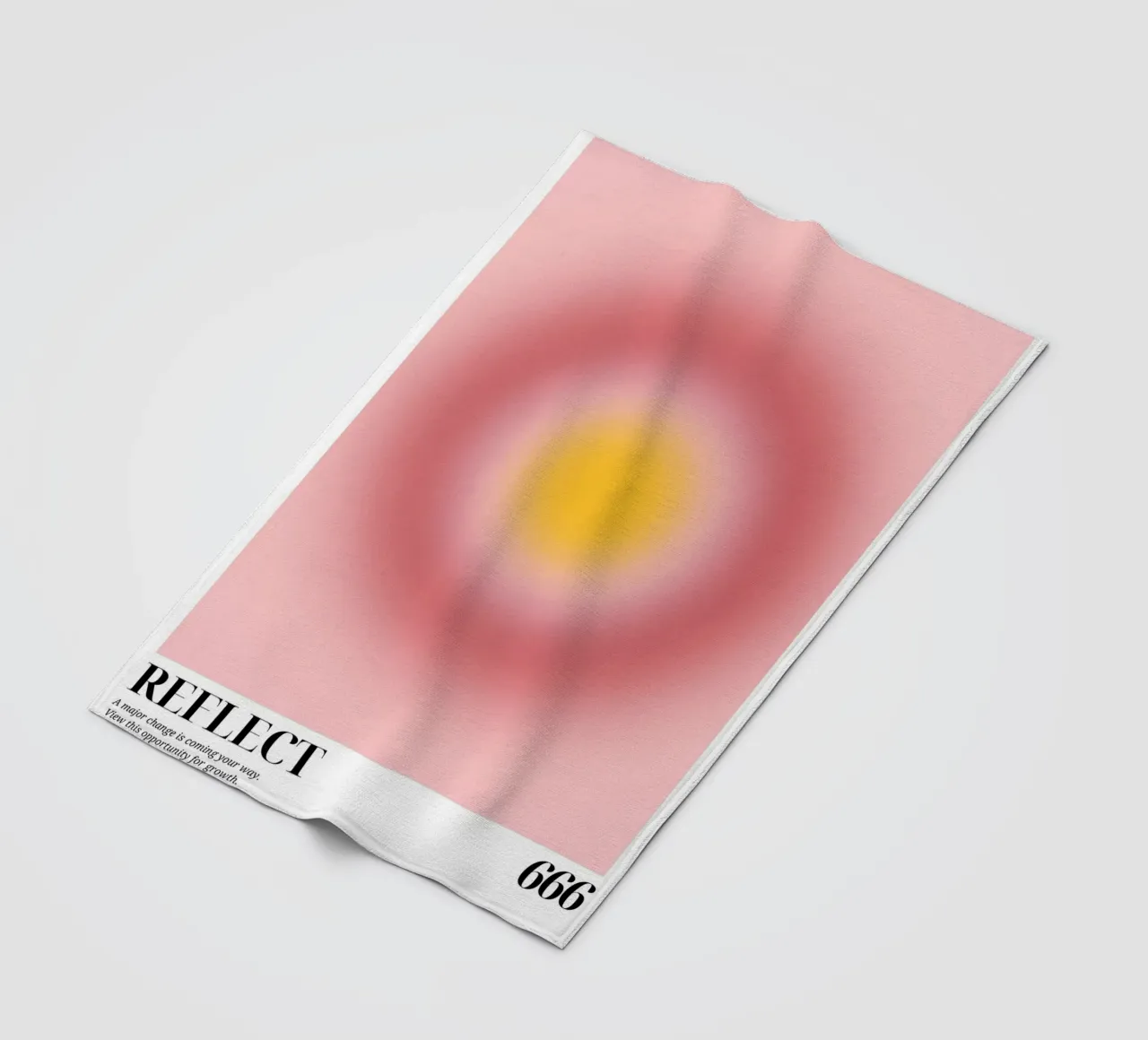 "Rifletti 666" Angelo Numero Aura Gradiente Arte coperta in pile da homdeco