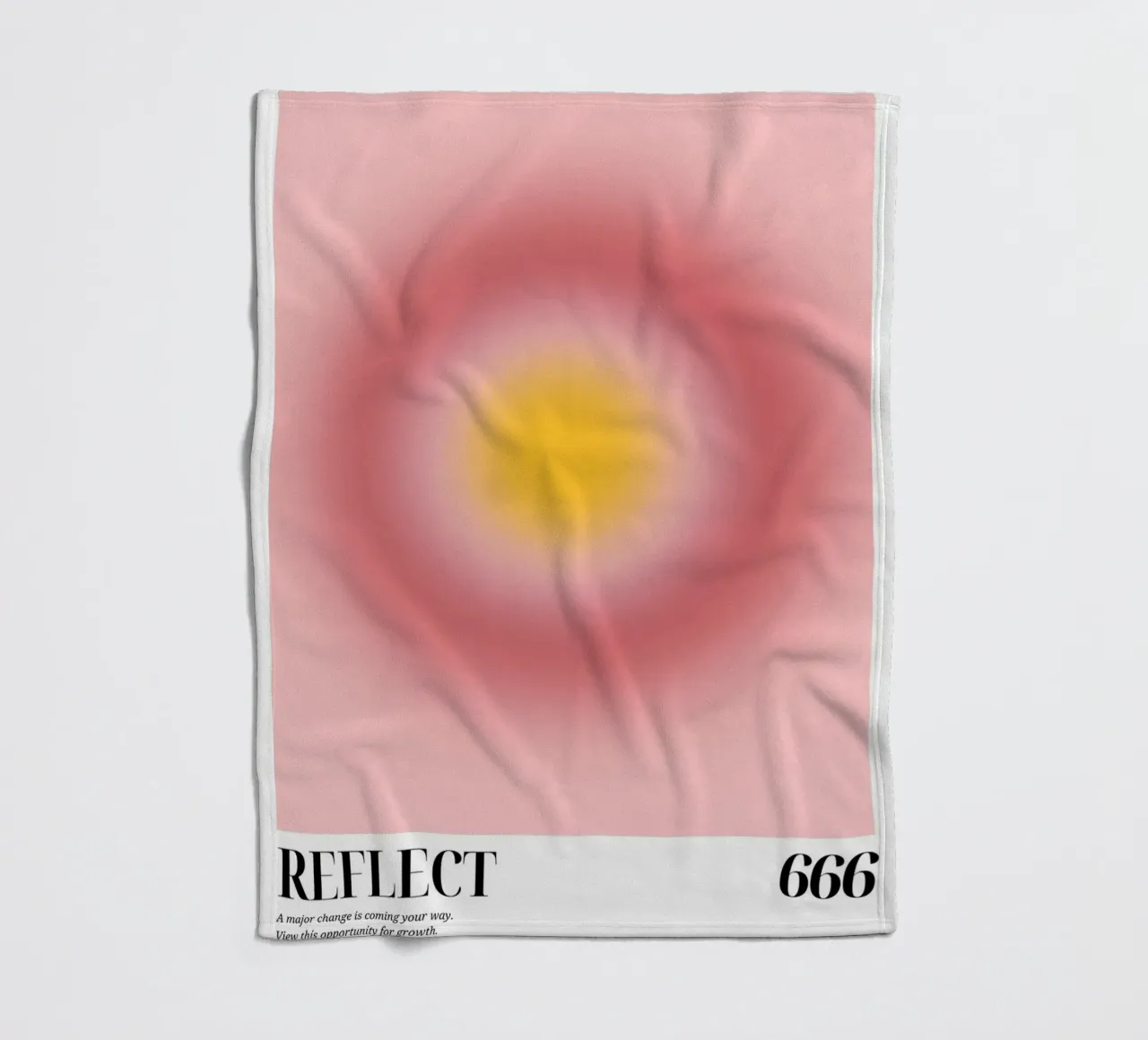 "Rifletti 666" Angelo Numero Aura Gradiente Arte coperta in pile da homdeco