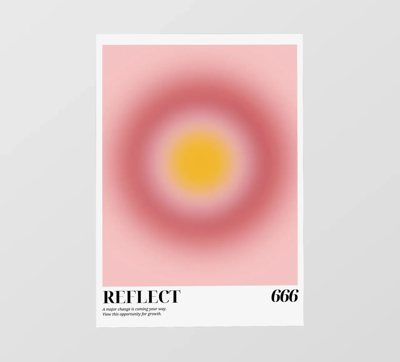 "Reflect 666" Engel Zahl Aura Gradient Kunst Fototapete von homdeco