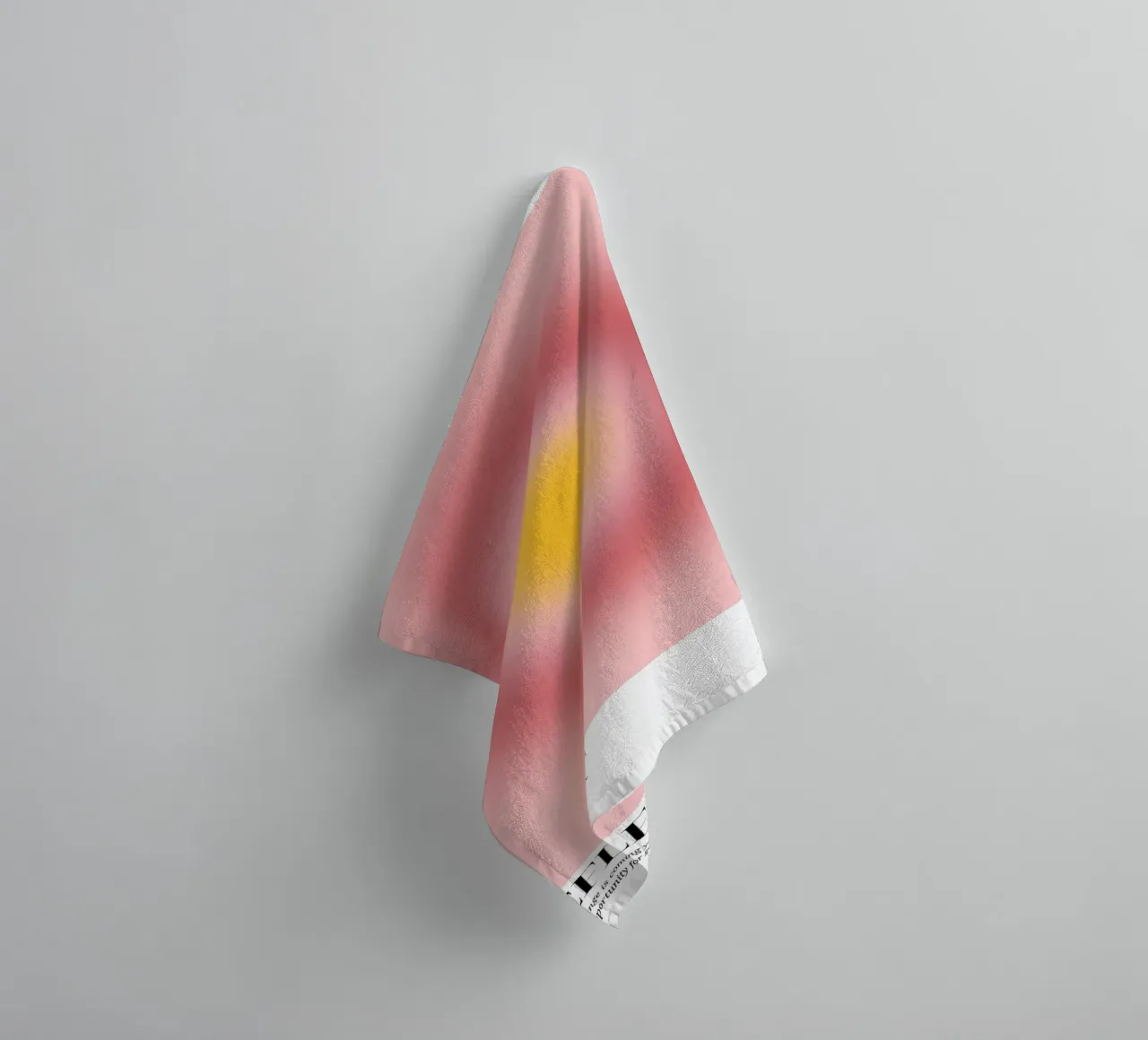 "Rifletti 666" Angelo Numero Aura Gradiente Arte asciugamano da bagno da homdeco