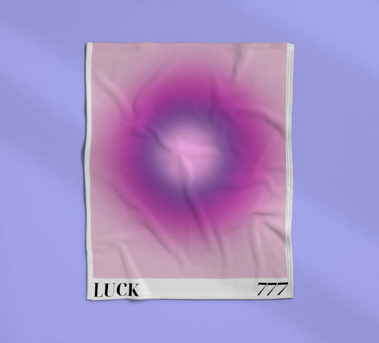 "Fortuna 777" Angelo Numero Aura Gradiente Arte coperta in pile da homdeco