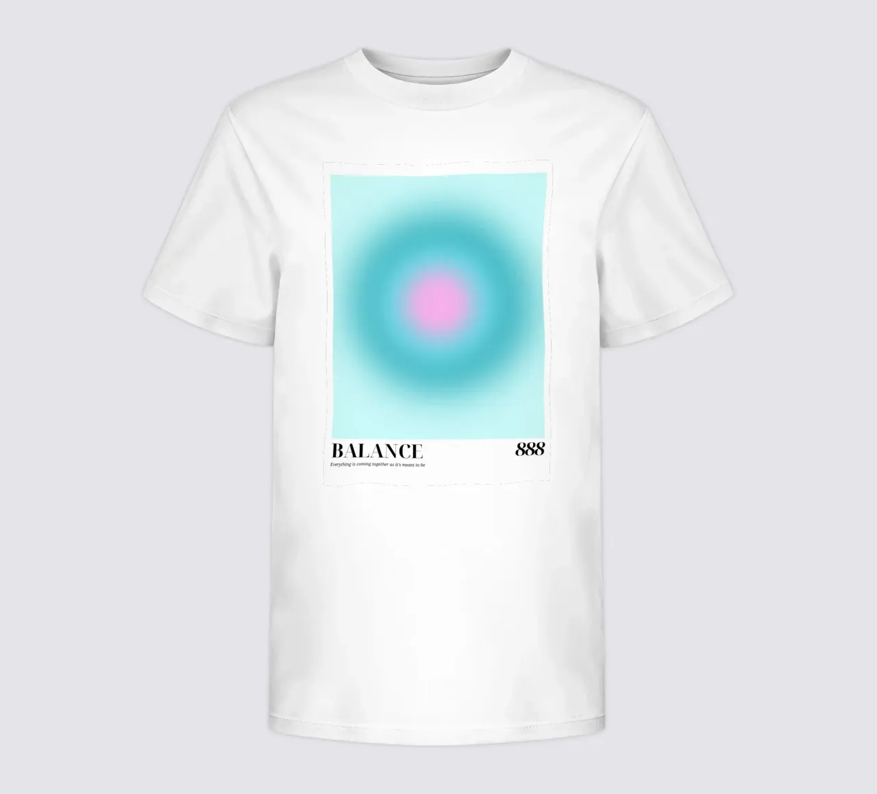 "Balance 888" Engel Zahl Aura Gradient Kunst Kinder T-Shirt von homdeco