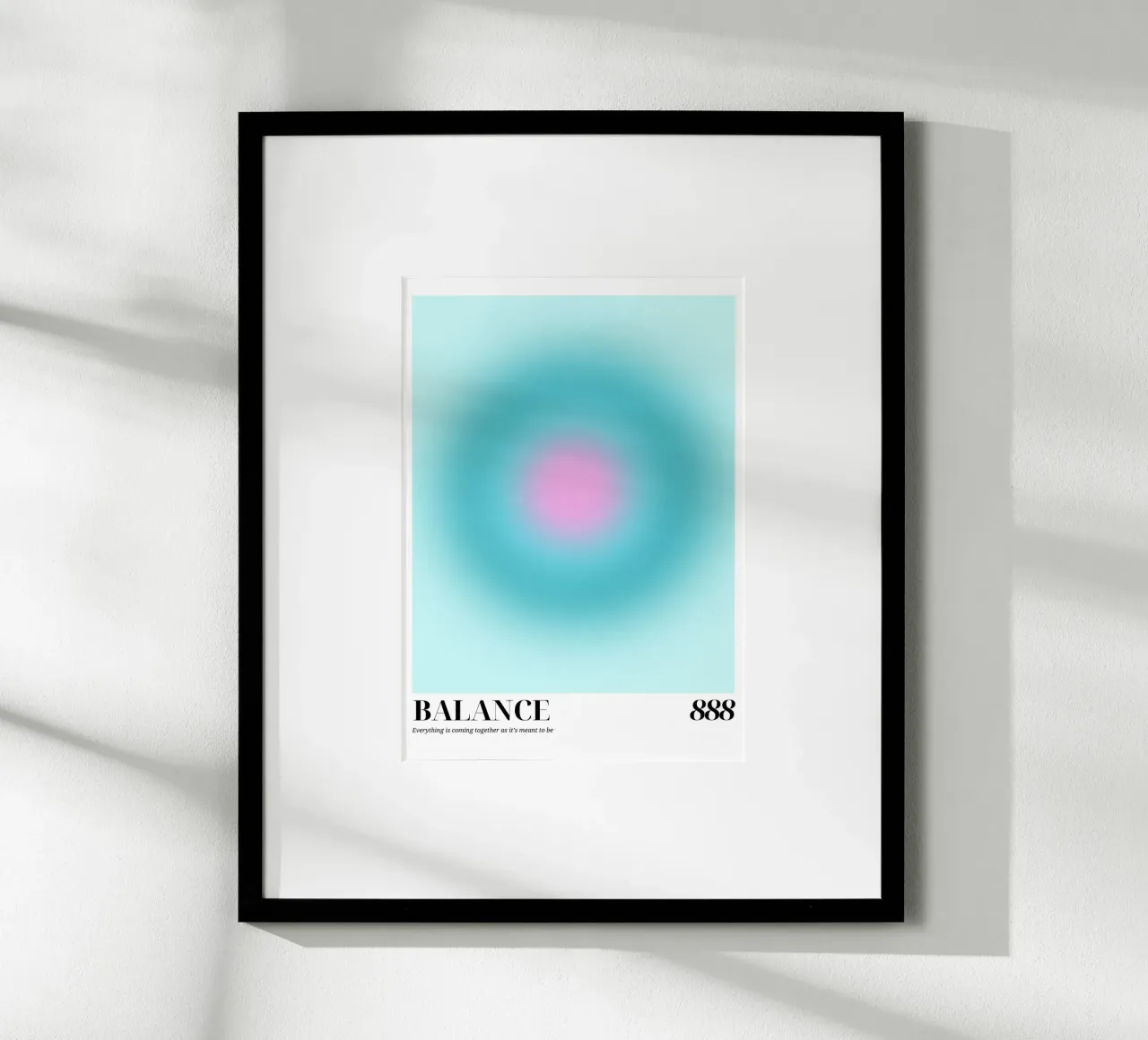 "Equilibrio 888" Angelo Numero Aura Gradiente Arte carta hahnemühle da homdeco