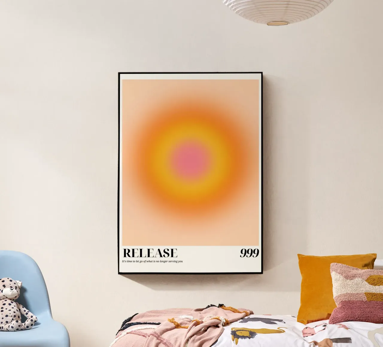 "Rilascio 999" Angelo Numero Aura Gradiente Arte plexiglass da homdeco