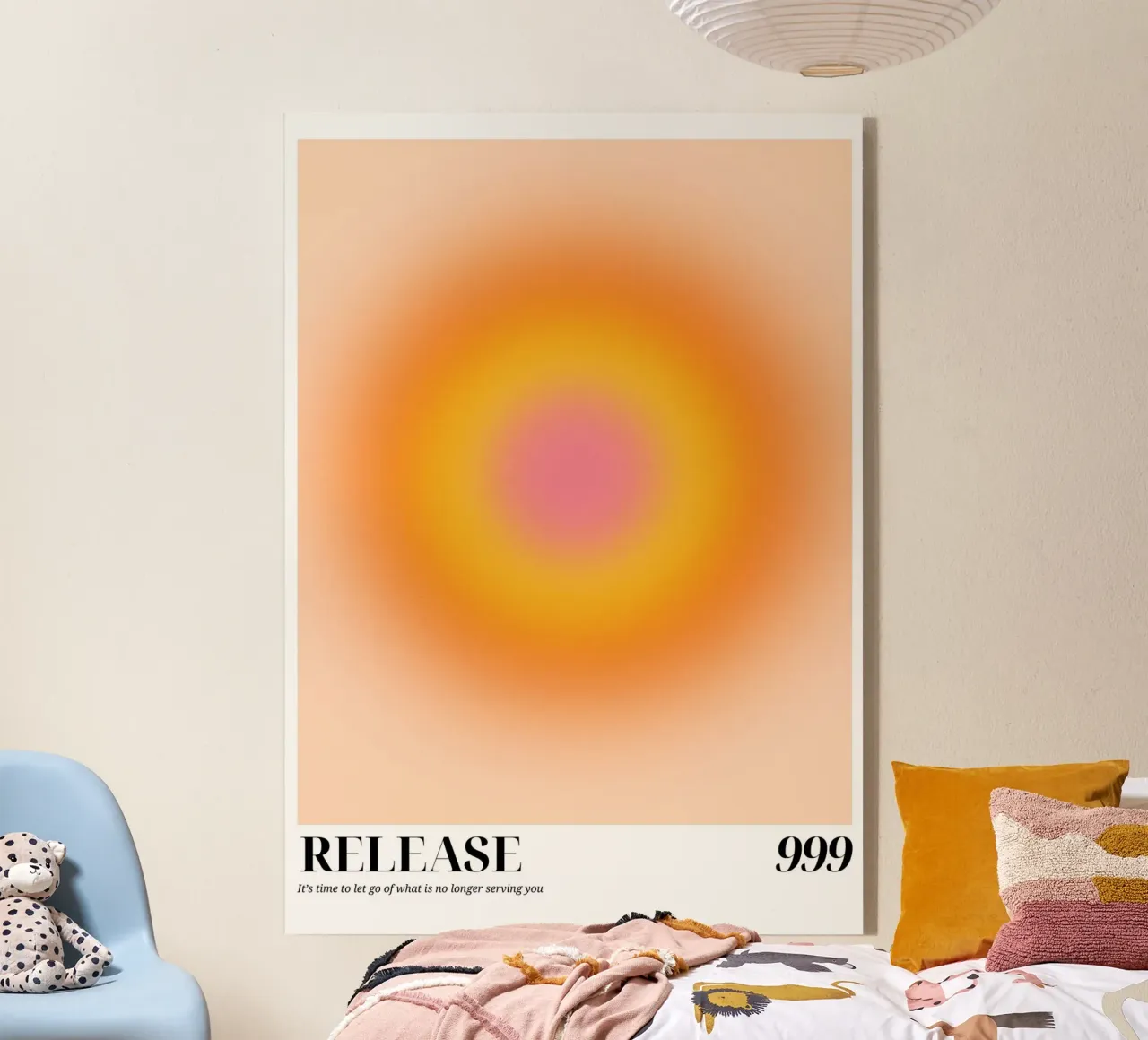 "Rilascio 999" Angelo Numero Aura Gradiente Arte plexiglass da homdeco