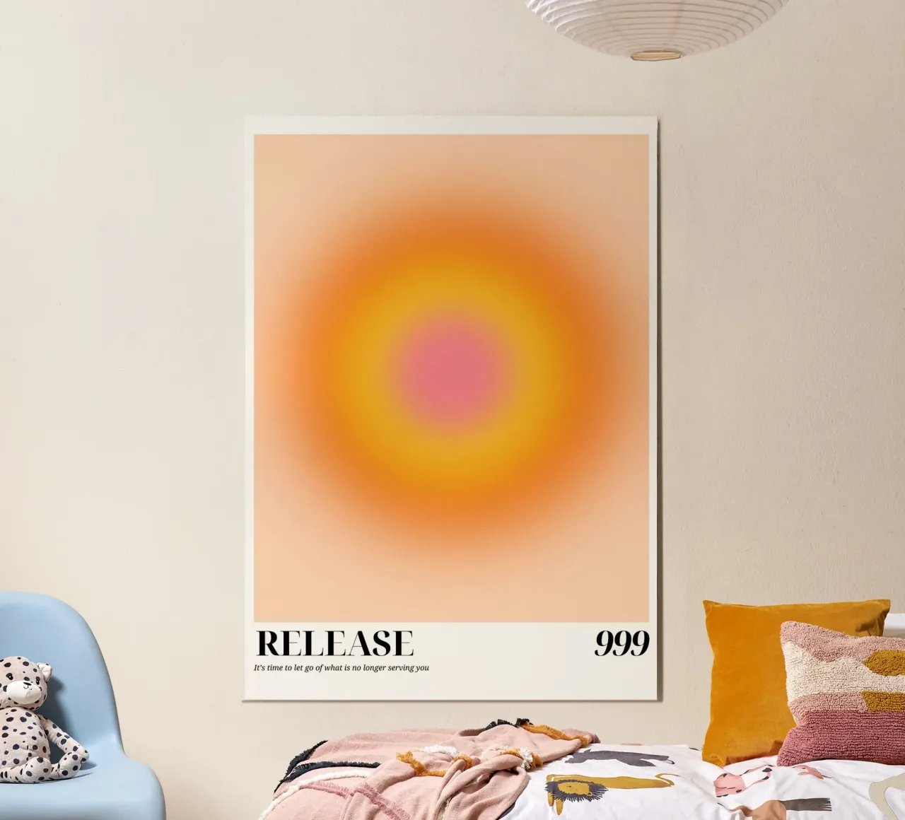 "Rilascio 999" Angelo Numero Aura Gradiente Arte alluminio dibond da homdeco