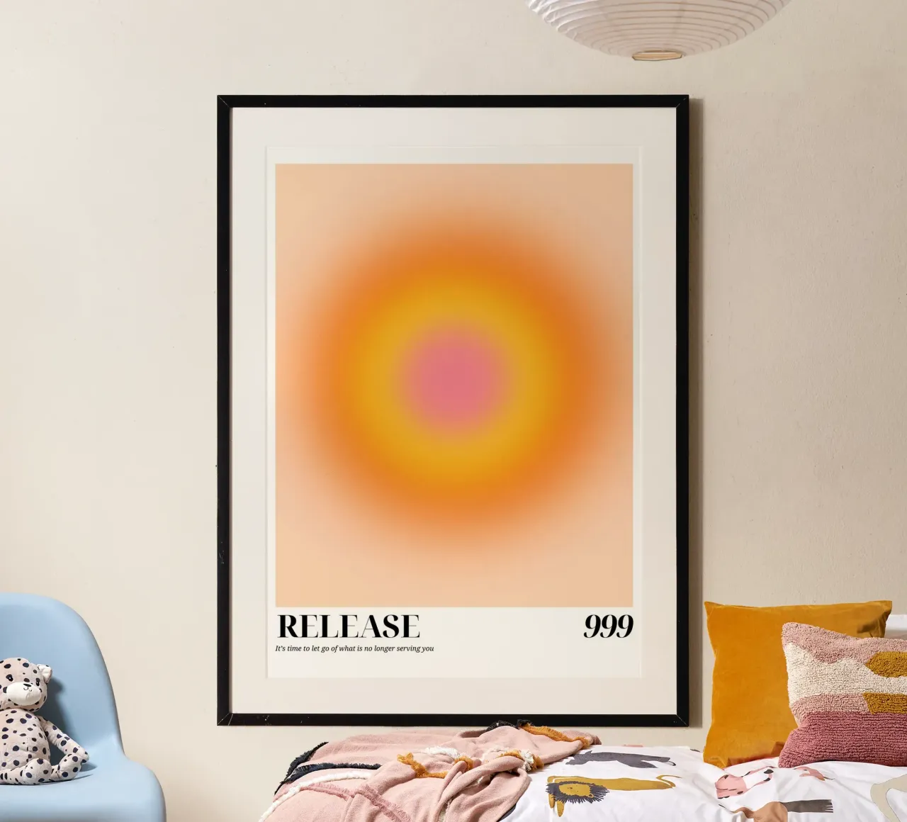 "Rilascio 999" Angelo Numero Aura Gradiente Arte carta hahnemühle da homdeco