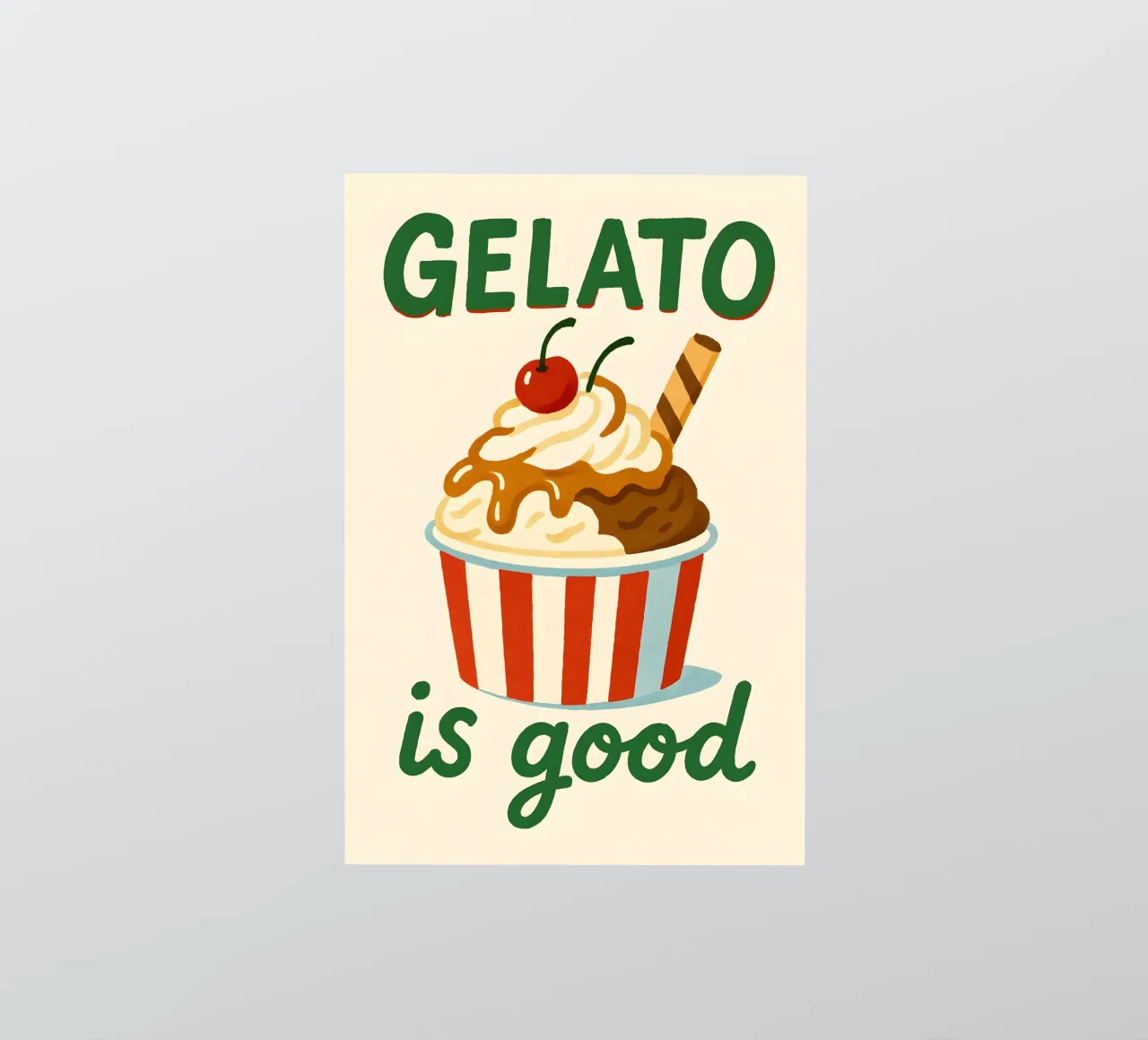 Gelato Is Good sticker by Wall of Whispers
