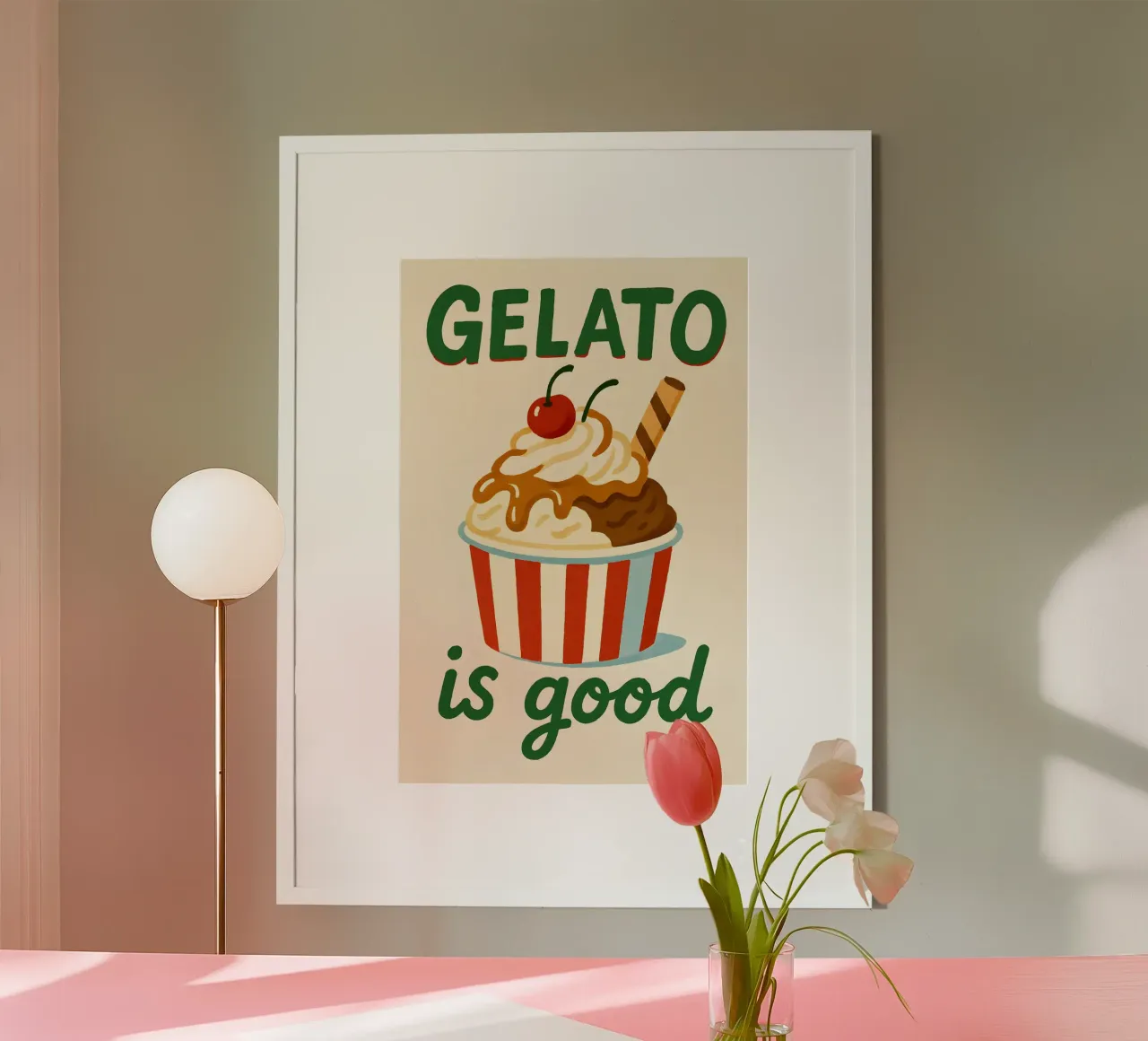 Gelato Is Good carta hahnemühle da Wall of Whispers