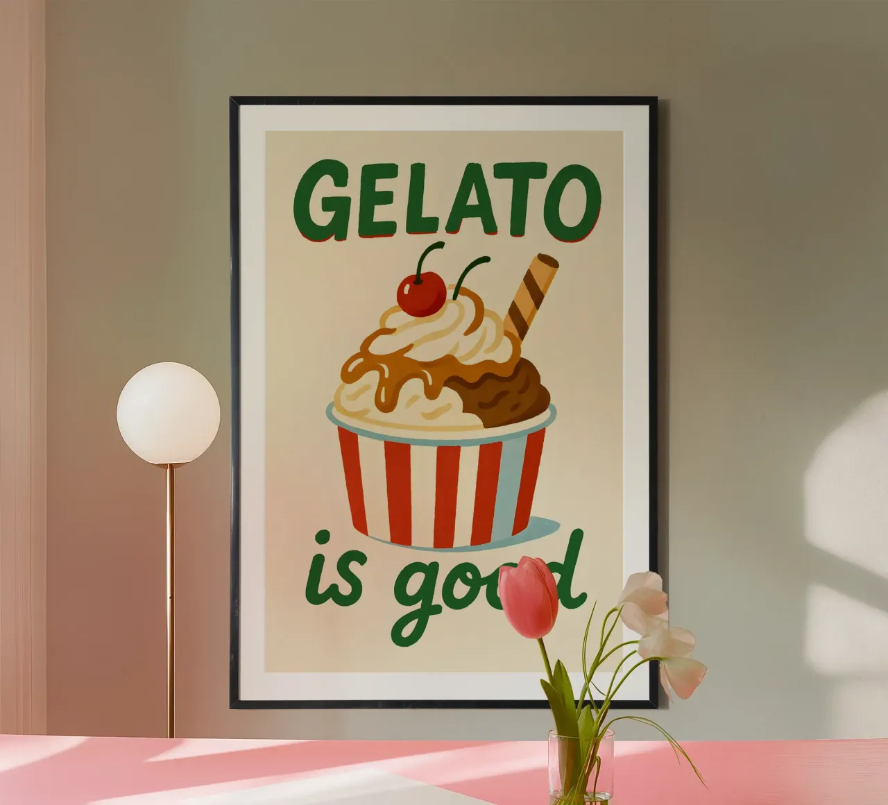 Gelato Is Good carta hahnemühle da Wall of Whispers