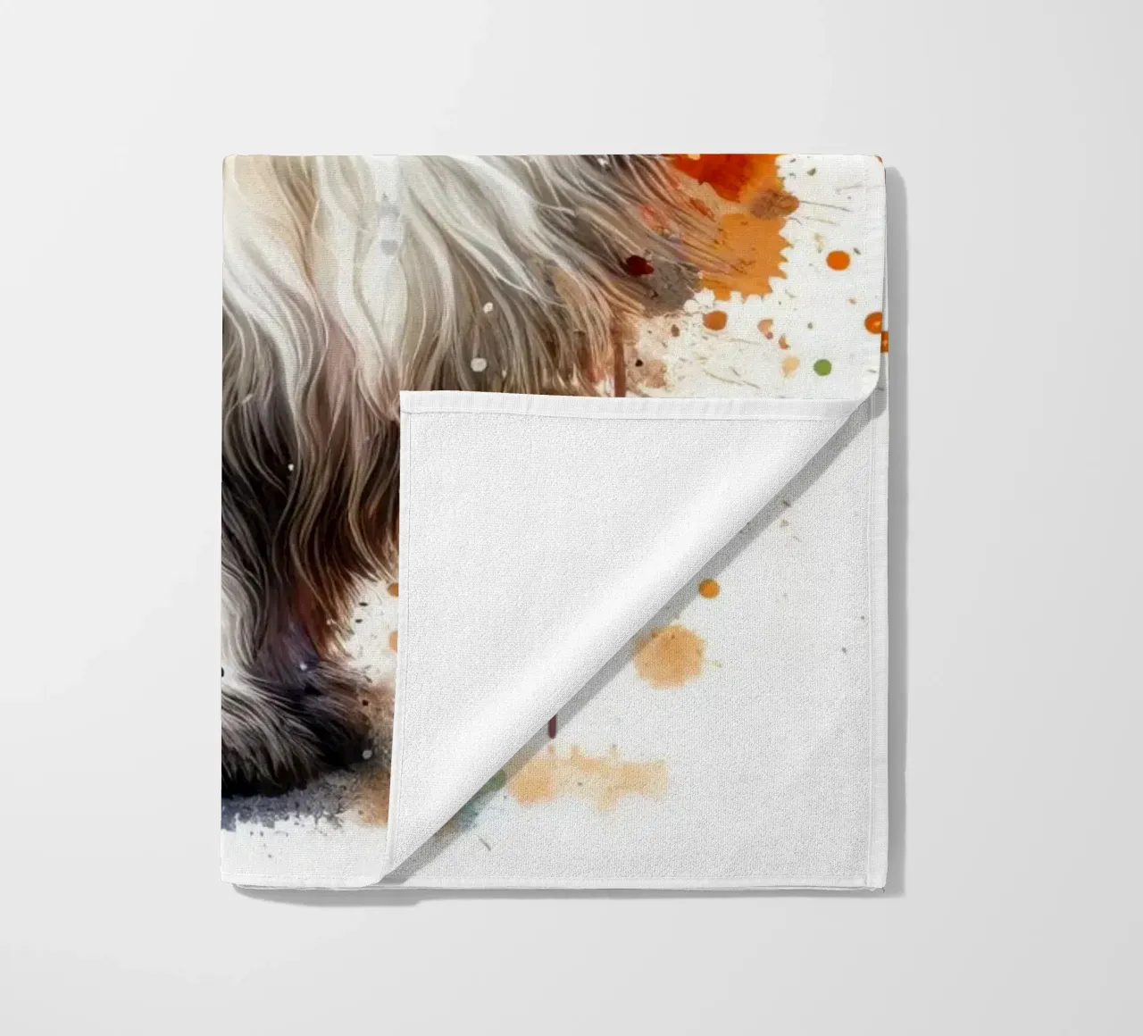 Persian cat in watercolor beach towel by 🥝 KIWI STORE