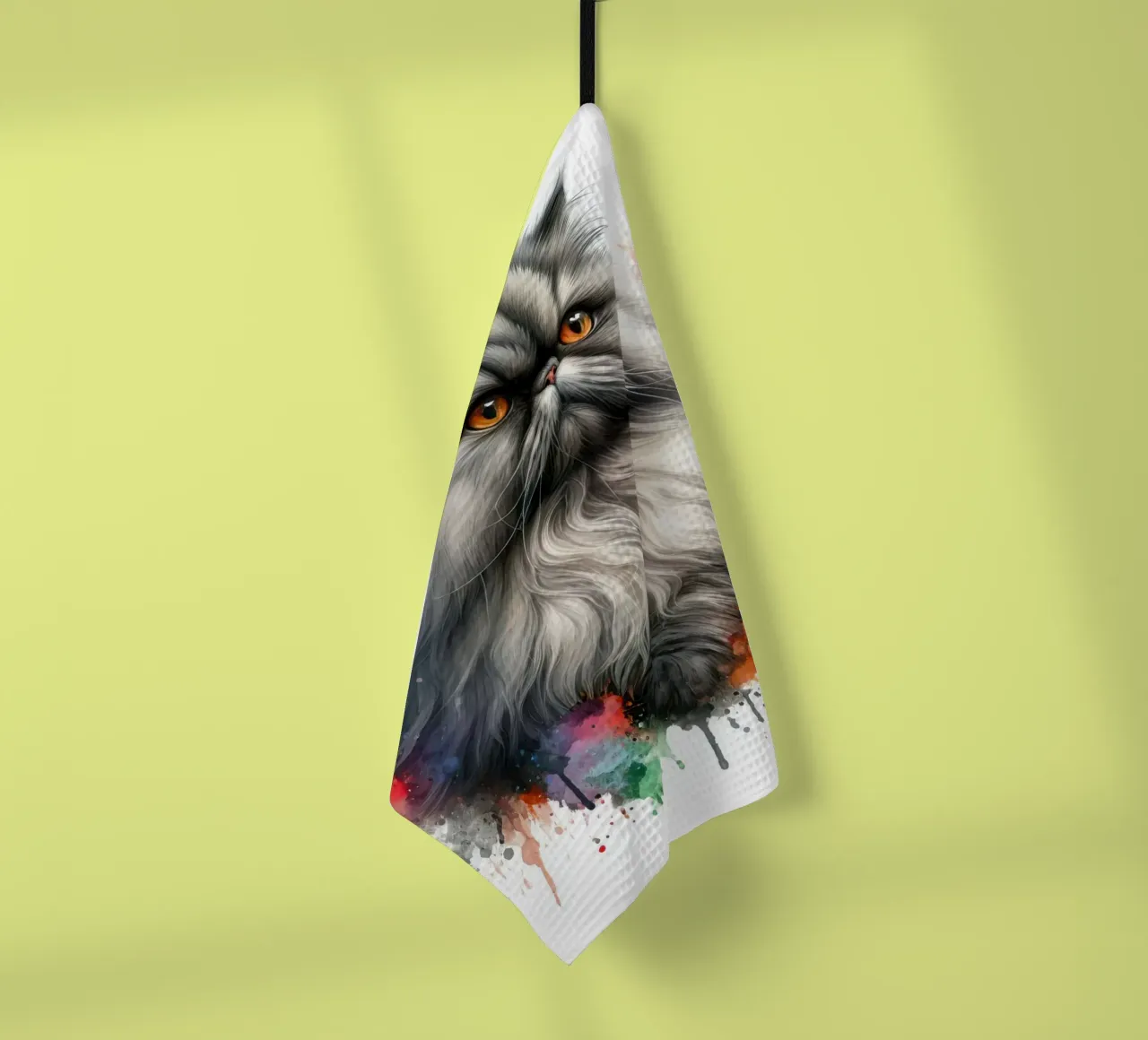 Gatto persiano ad acquerello canovaccio da cucina da 🥝 KIWI STORE