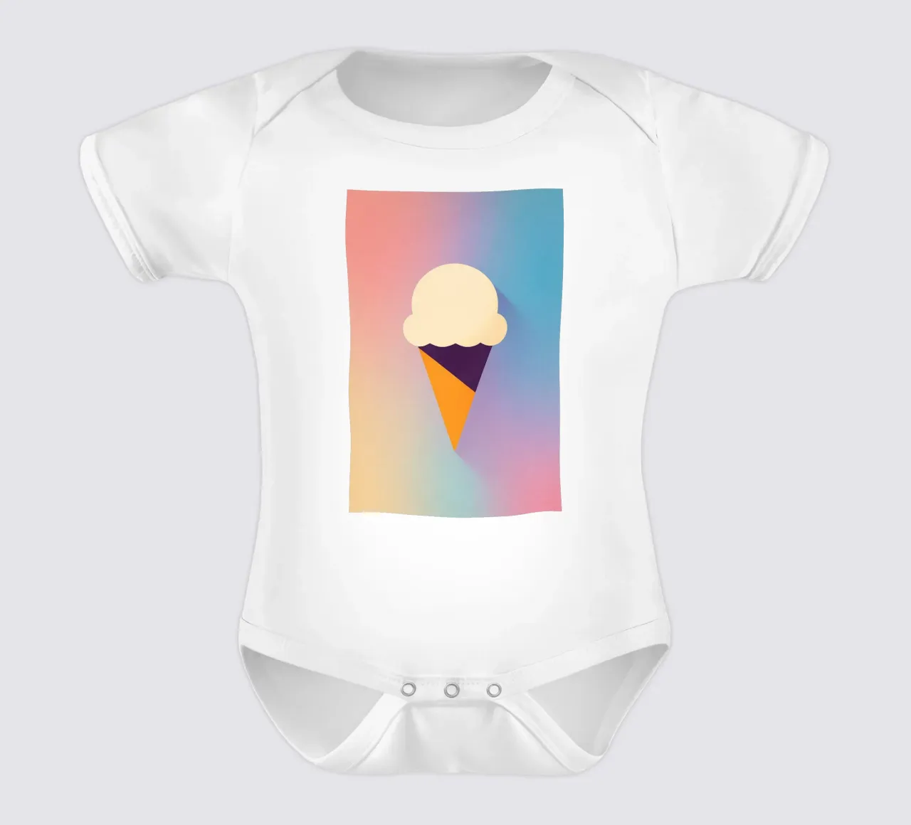 ICE CREAM – L’été minimal en pleine douceur body bébé de Boissons - Affiches & posters - Retro