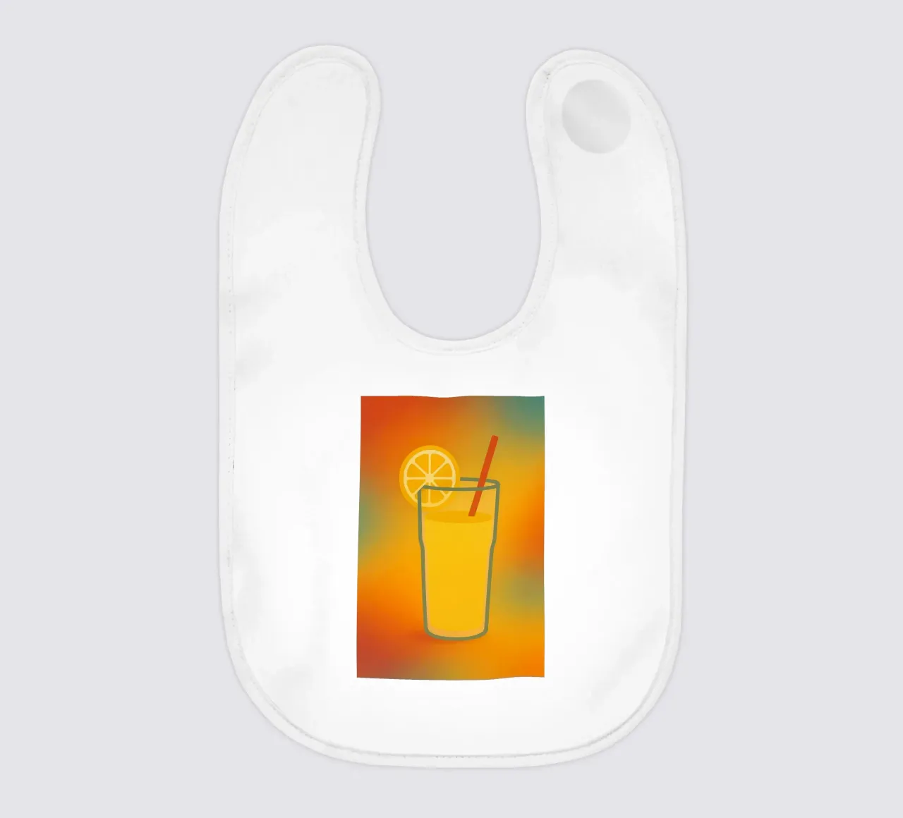 FRESH LEMON - The graphic energy of a summer zest baby bib by Boissons - Affiches & posters - Retro