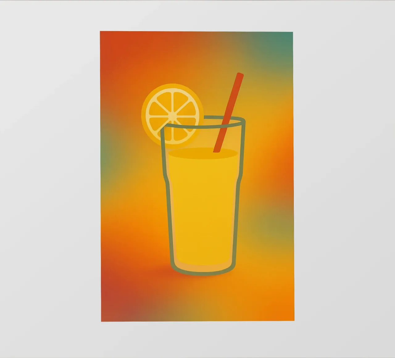 LIMONE FRESCO - L'energia grafica di una scorza estiva telo in pvc da Boissons - Affiches & posters - Retro