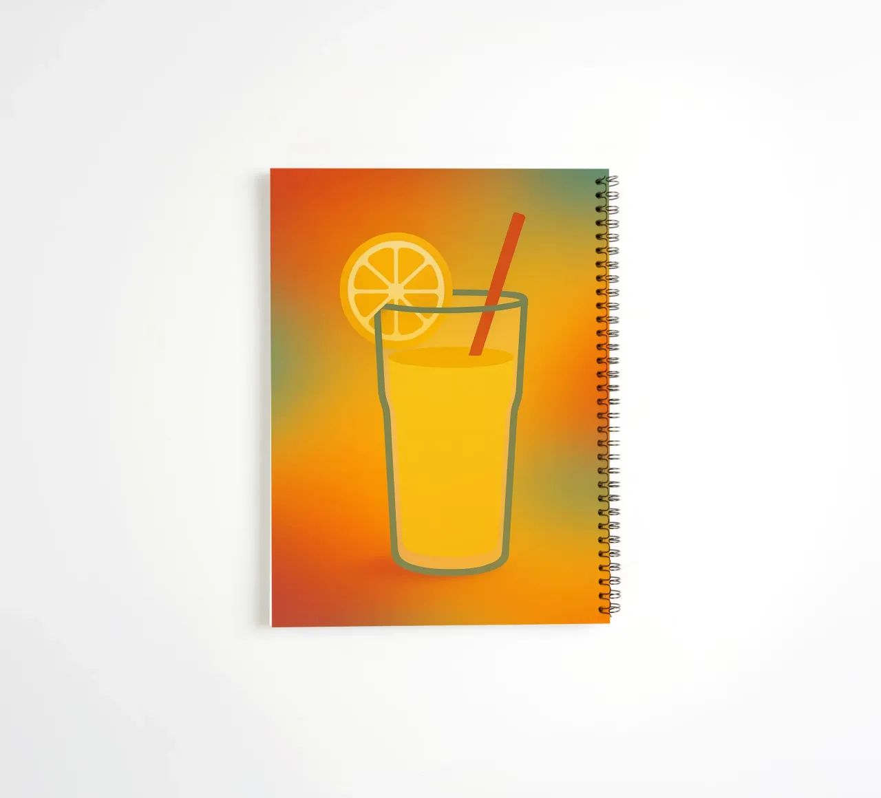 FRESH LEMON - The graphic energy of a summer zest spiral notebook by Boissons - Affiches & posters - Retro