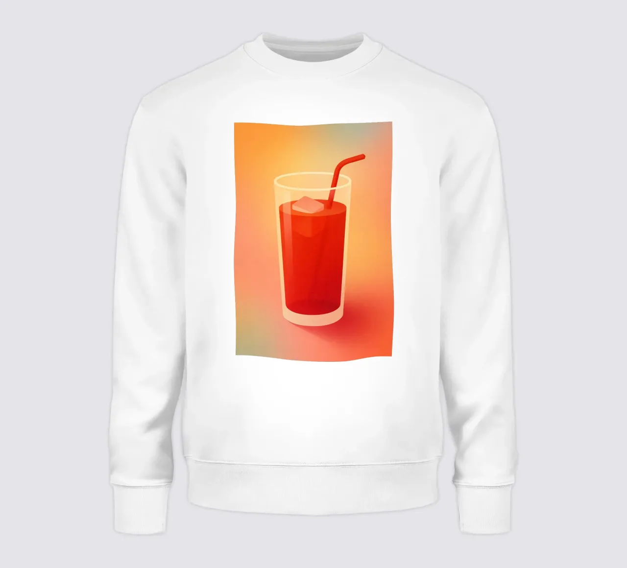 RED JUICE - Visual coolness to sip on sweatshirt by Boissons - Affiches & posters - Retro