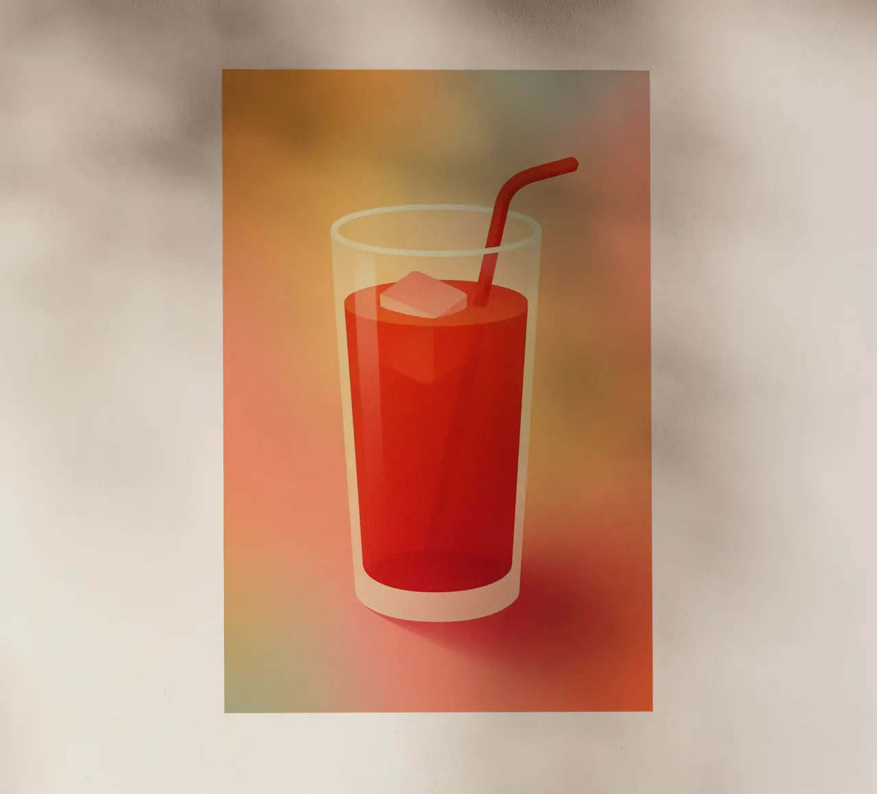 SUCCO ROSSO - Freschezza visiva da sorseggiare pellicola backlit da Boissons - Affiches & posters - Retro