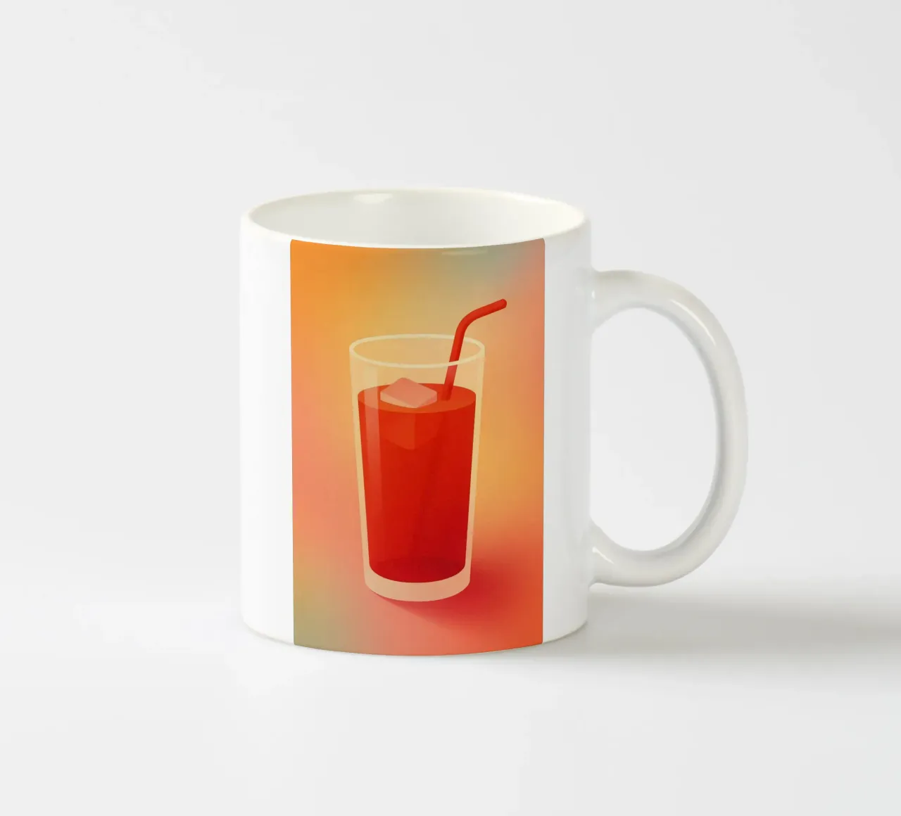 RED JUICE - Visual coolness to sip on ceramic mug by Boissons - Affiches & posters - Retro