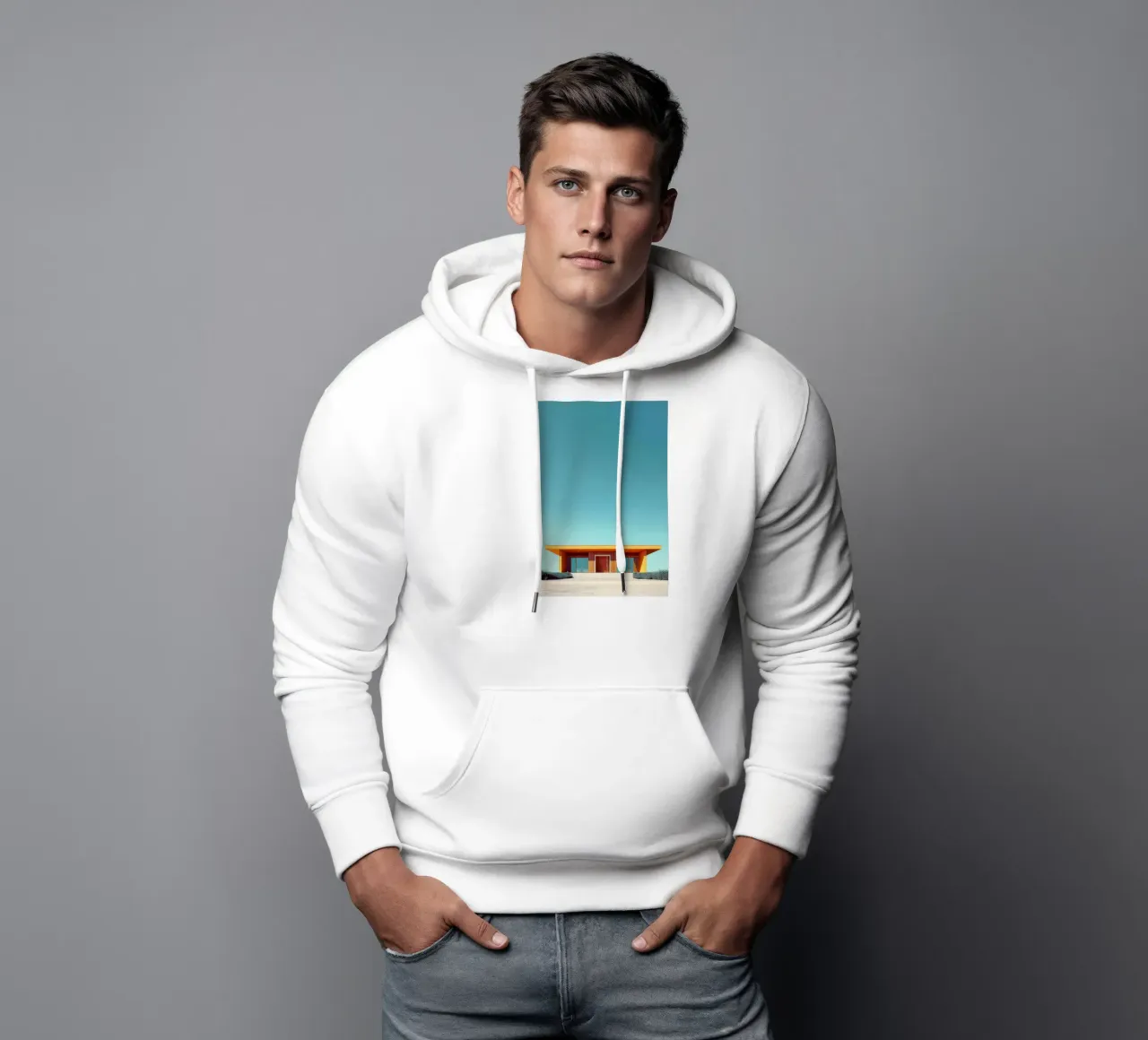 Desert Geometry felpa con cappuccio da lieblu