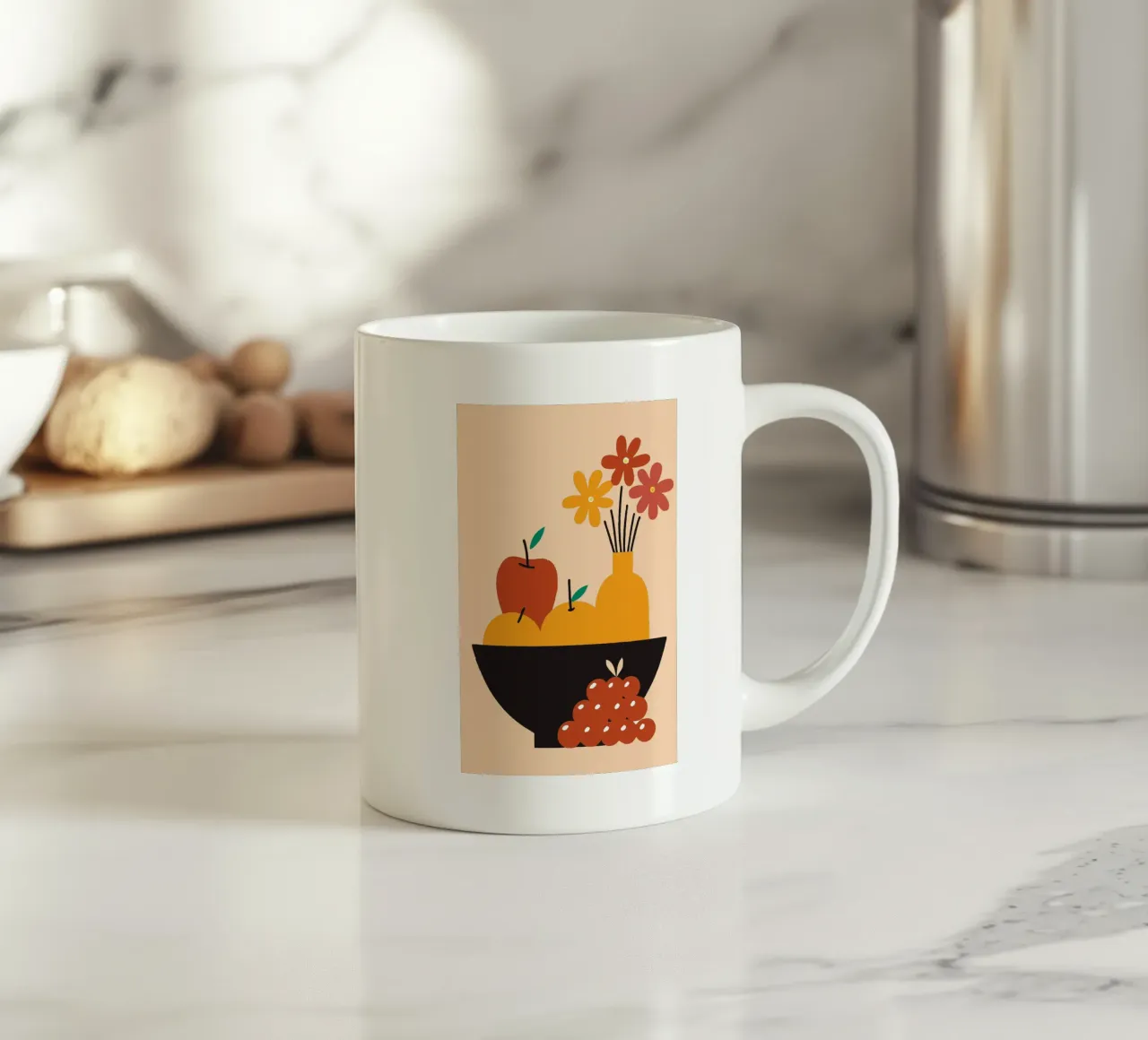 Frutti e fiori tazza in ceramica da TRENDY POSTER SHOP