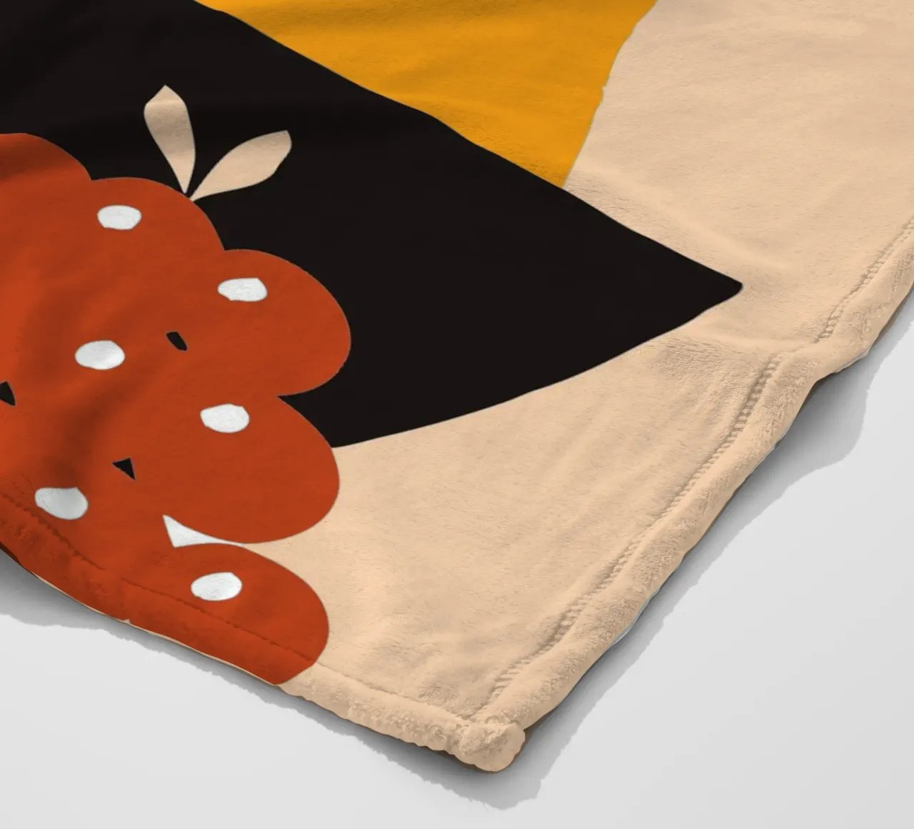 Fruits and Flowers fleece blanket by TRENDY POSTER SHOP