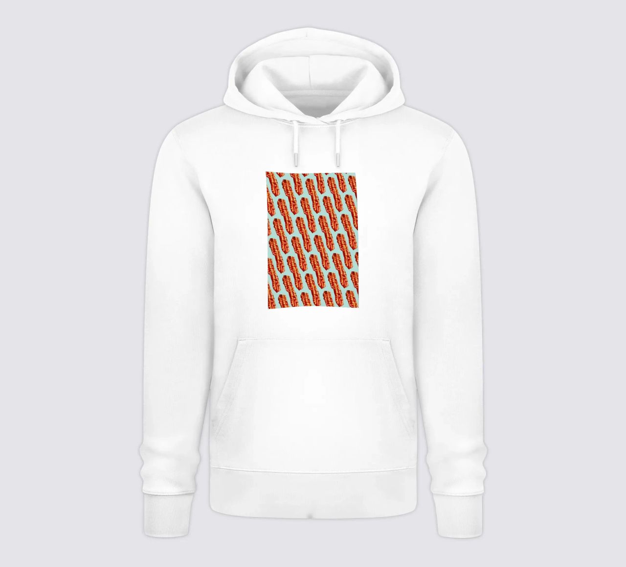 Bacon Pattern felpa con cappuccio da Kelly Gilleran