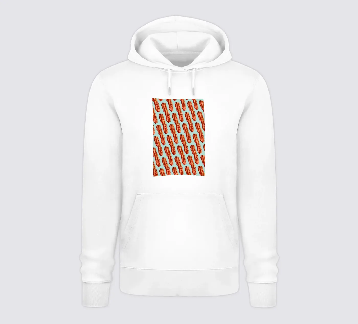 Bacon Pattern hoodie by Kelly Gilleran