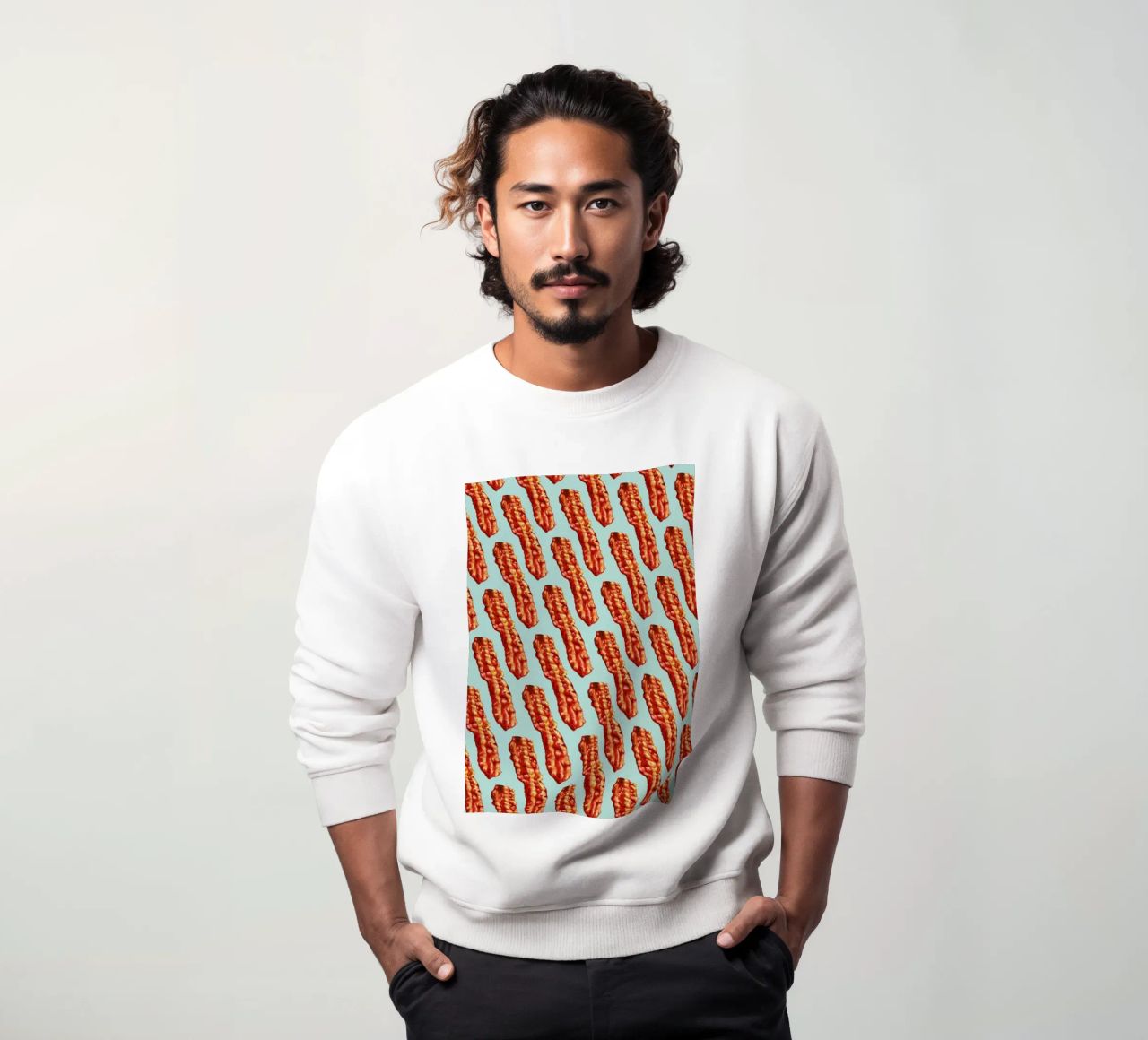 Bacon Pattern felpa da Kelly Gilleran