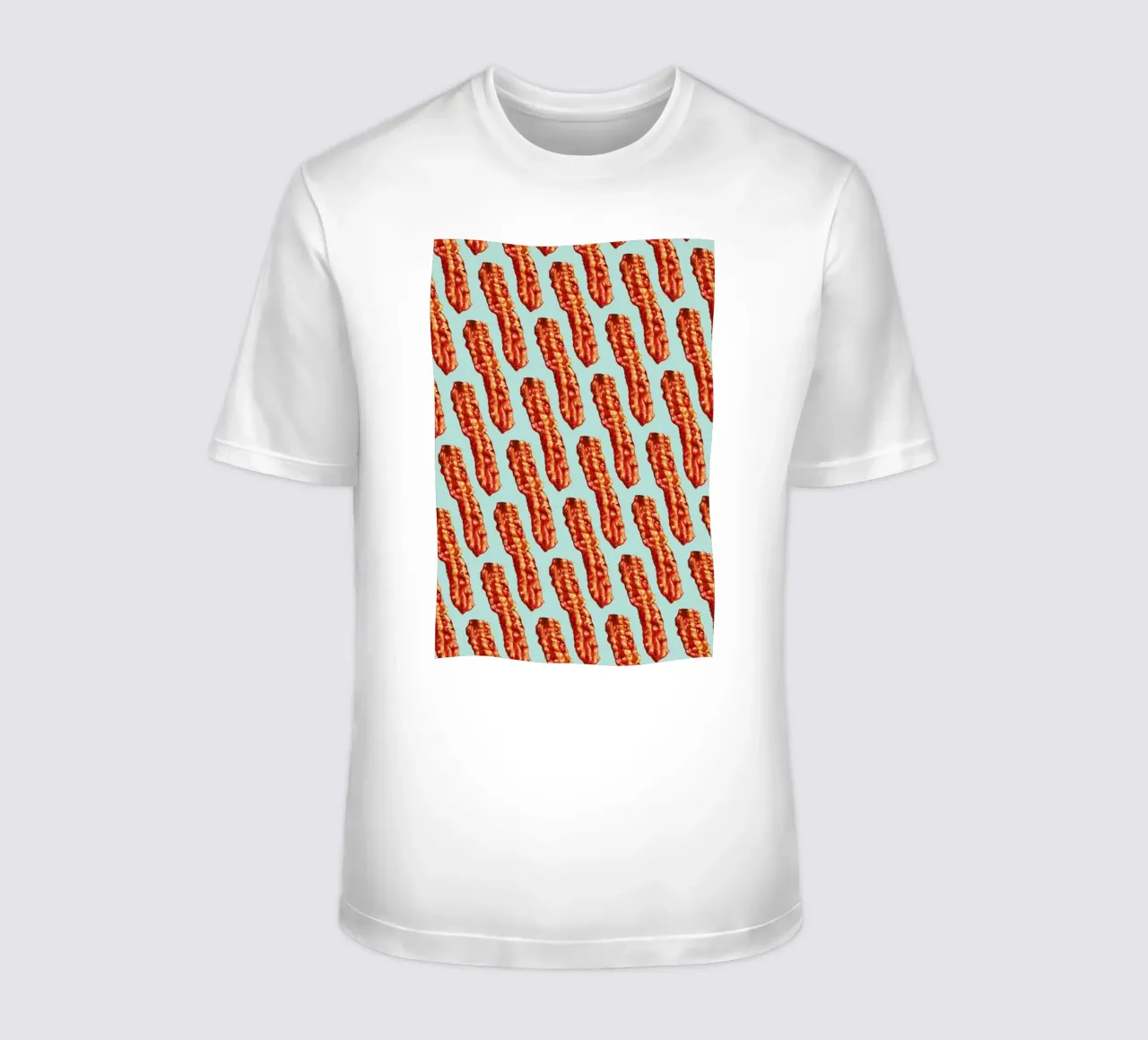 Bacon Pattern t-shirt van Kelly Gilleran