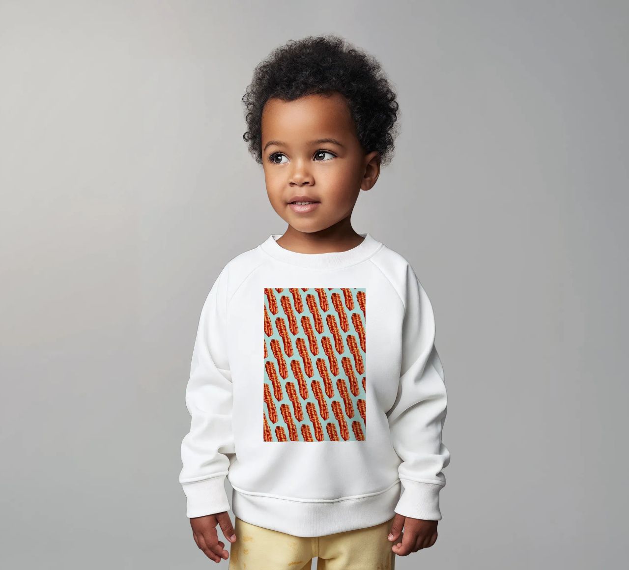 Bacon Pattern felpa neonato da Kelly Gilleran