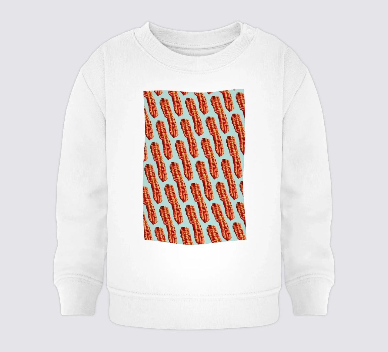 Bacon Pattern felpa neonato da Kelly Gilleran