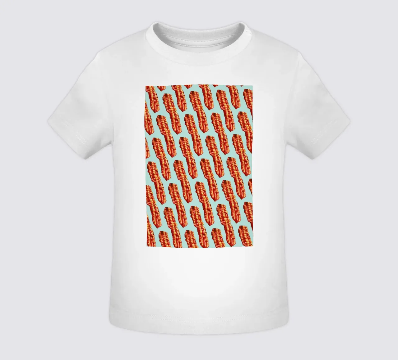 Bacon Pattern maglietta neonato da Kelly Gilleran