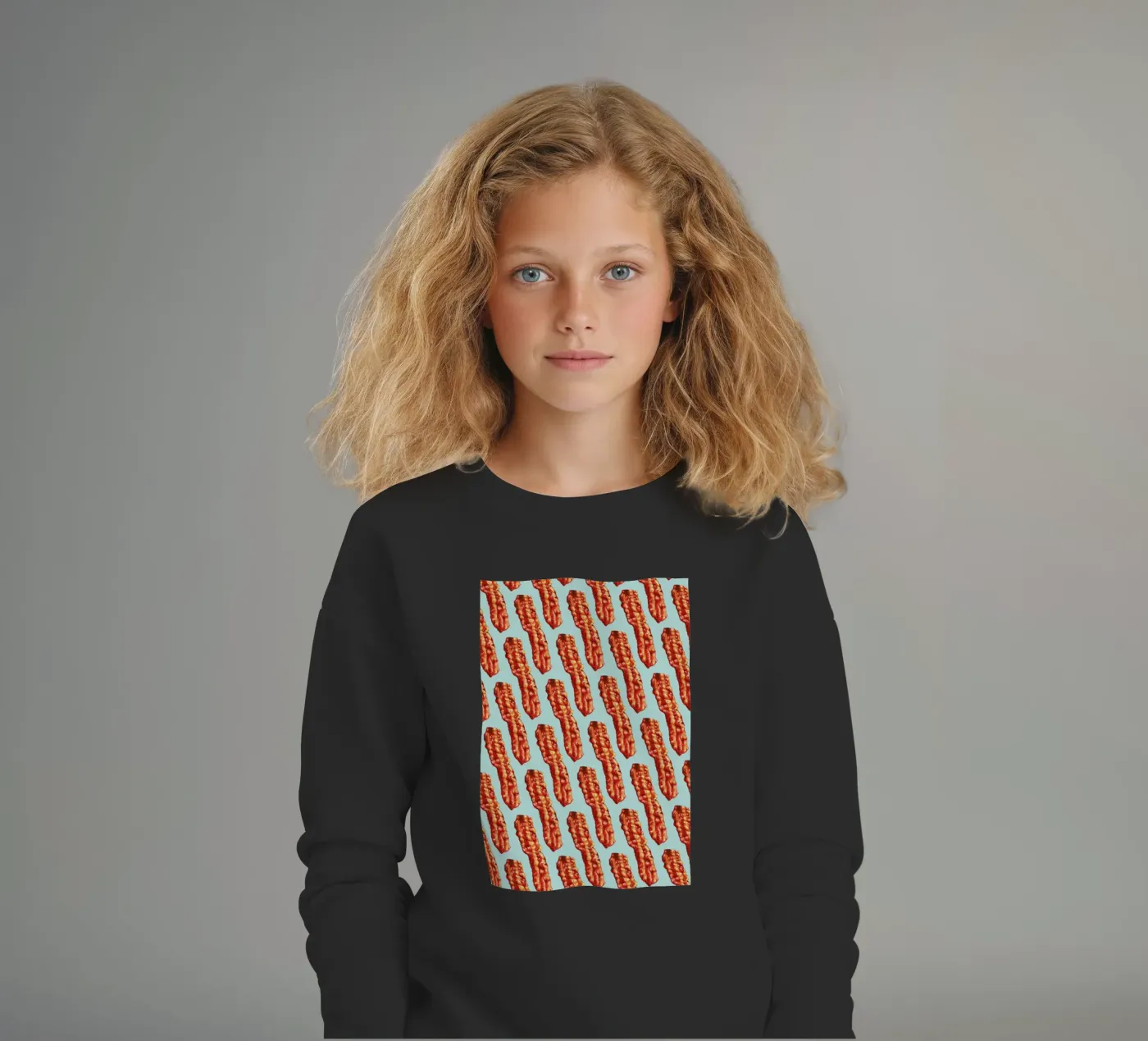Bacon Pattern Kinder Sweatshirt von Kelly Gilleran
