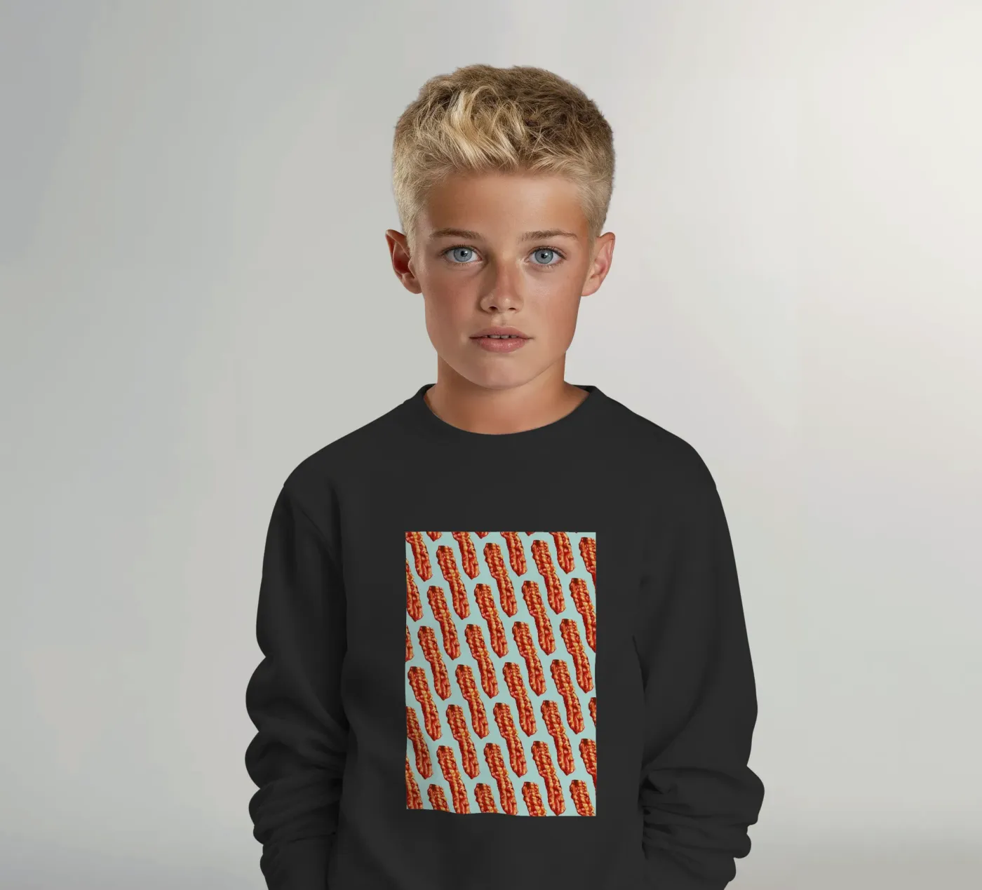 Bacon Pattern Kinder Sweatshirt von Kelly Gilleran