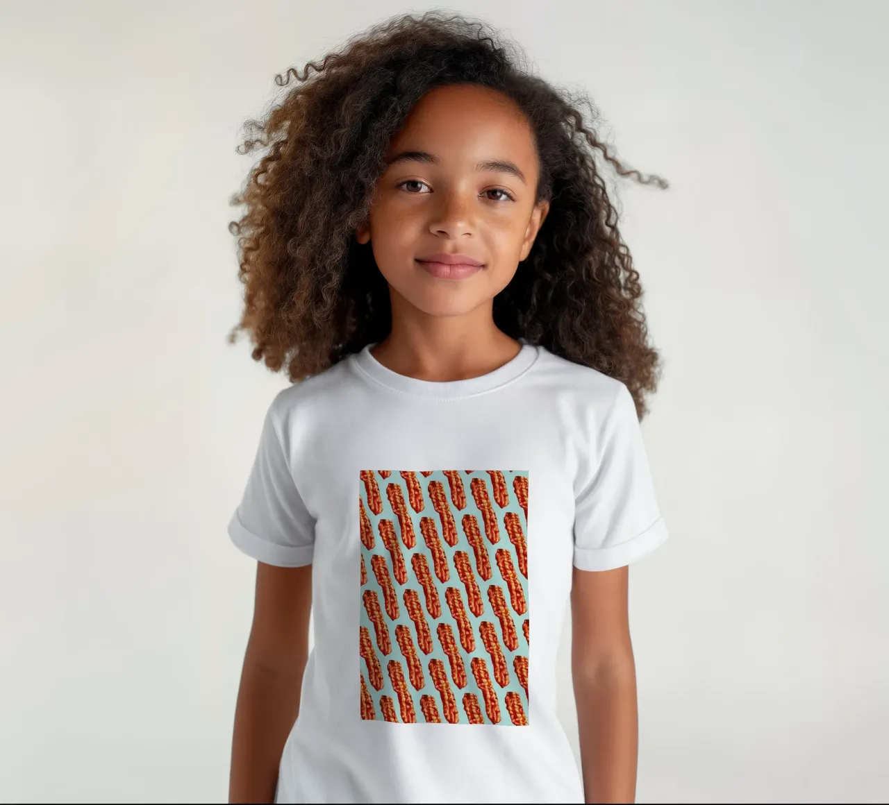 Bacon Pattern t-shirt bambini da Kelly Gilleran