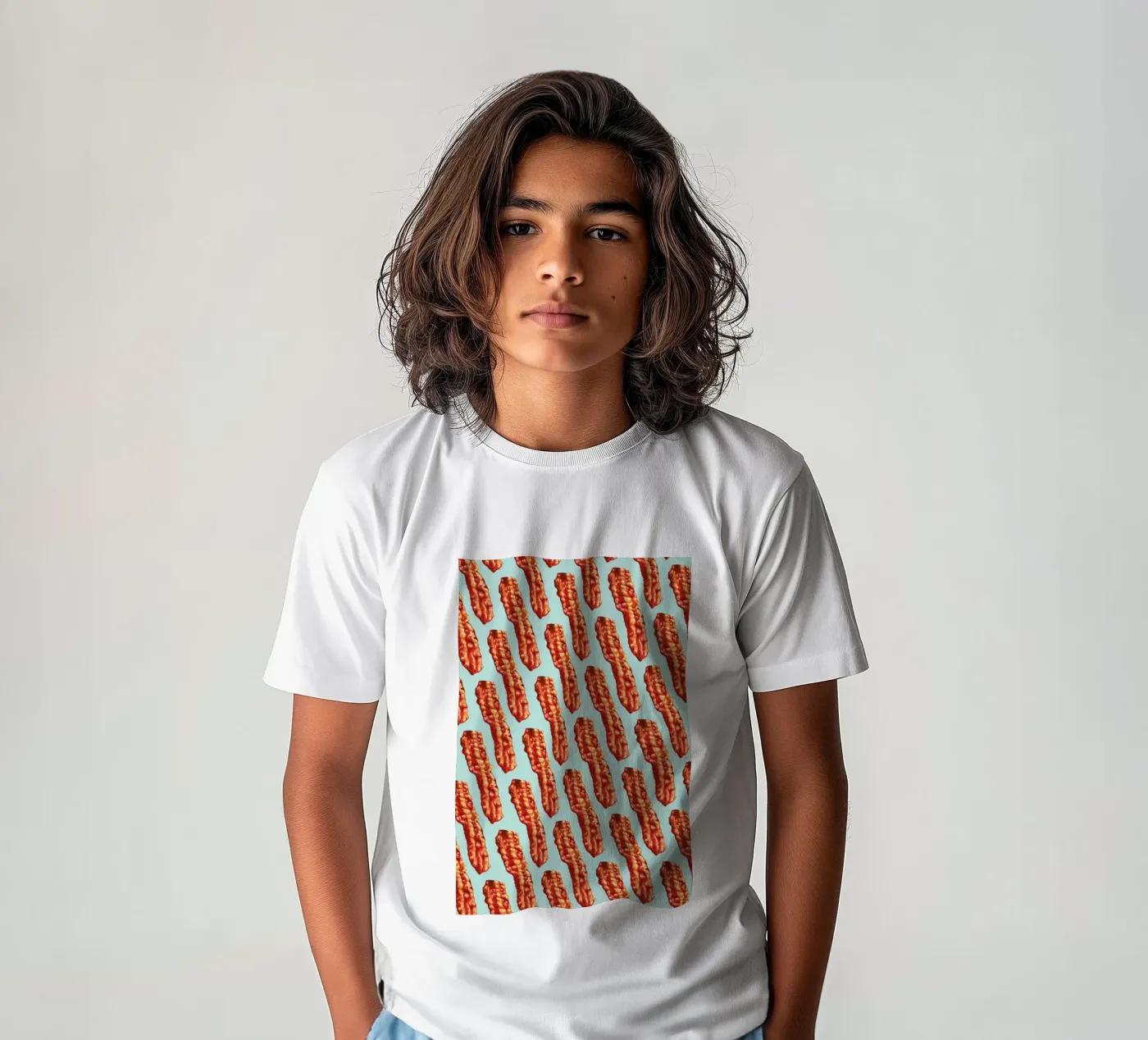 Bacon Pattern kinder t-shirt van Kelly Gilleran