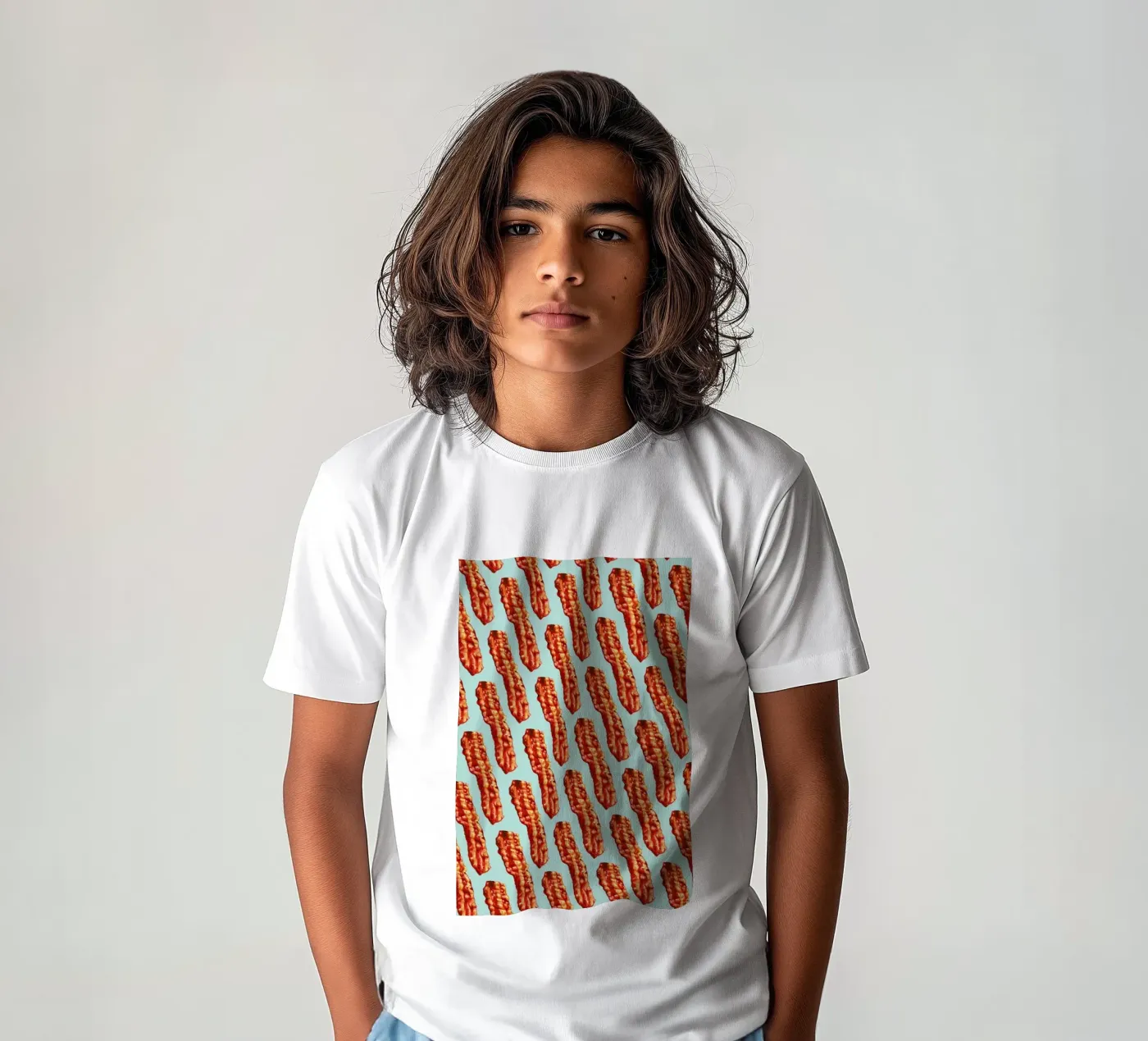 Bacon Pattern kinder t-shirt van Kelly Gilleran