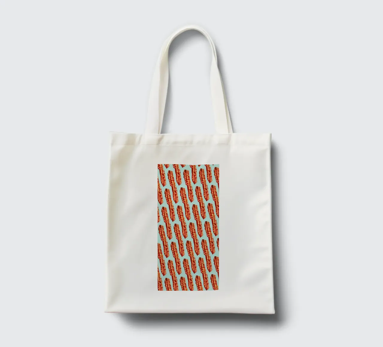 Bacon Pattern borsa in juta da Kelly Gilleran