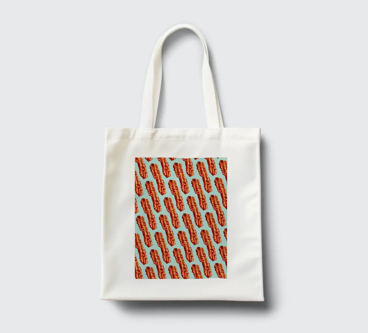 Bacon Pattern Jutebeutel von Kelly Gilleran