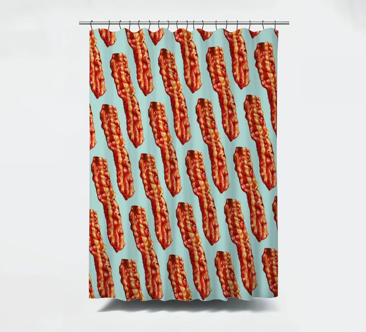 Bacon Pattern tenda da doccia da Kelly Gilleran