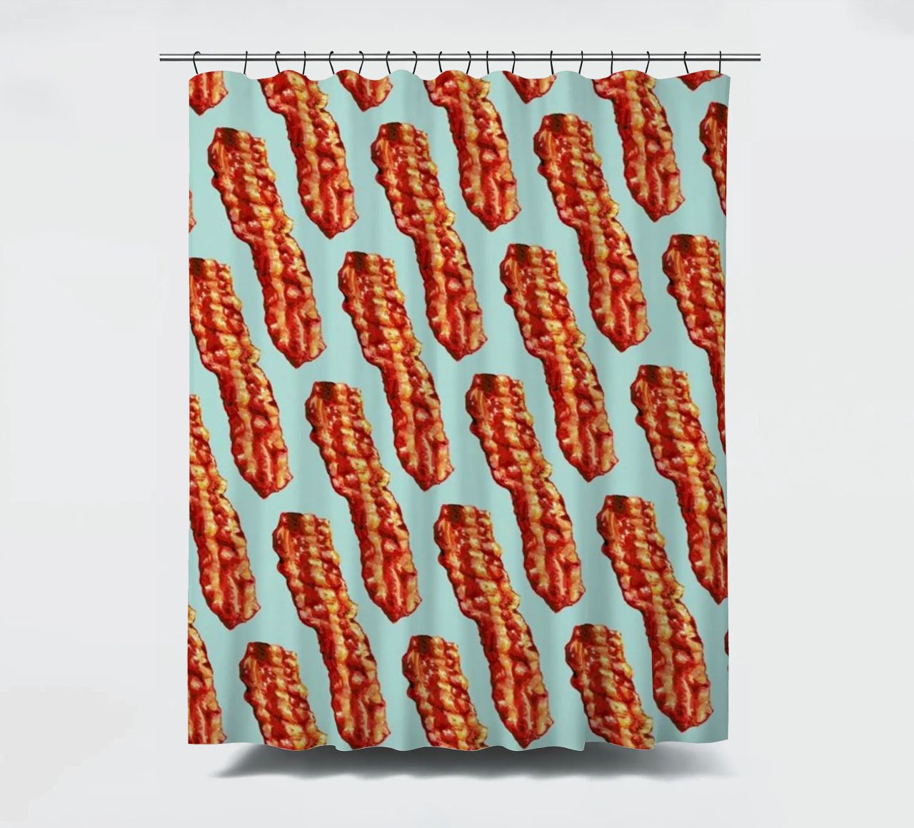 Bacon Pattern tenda da doccia da Kelly Gilleran