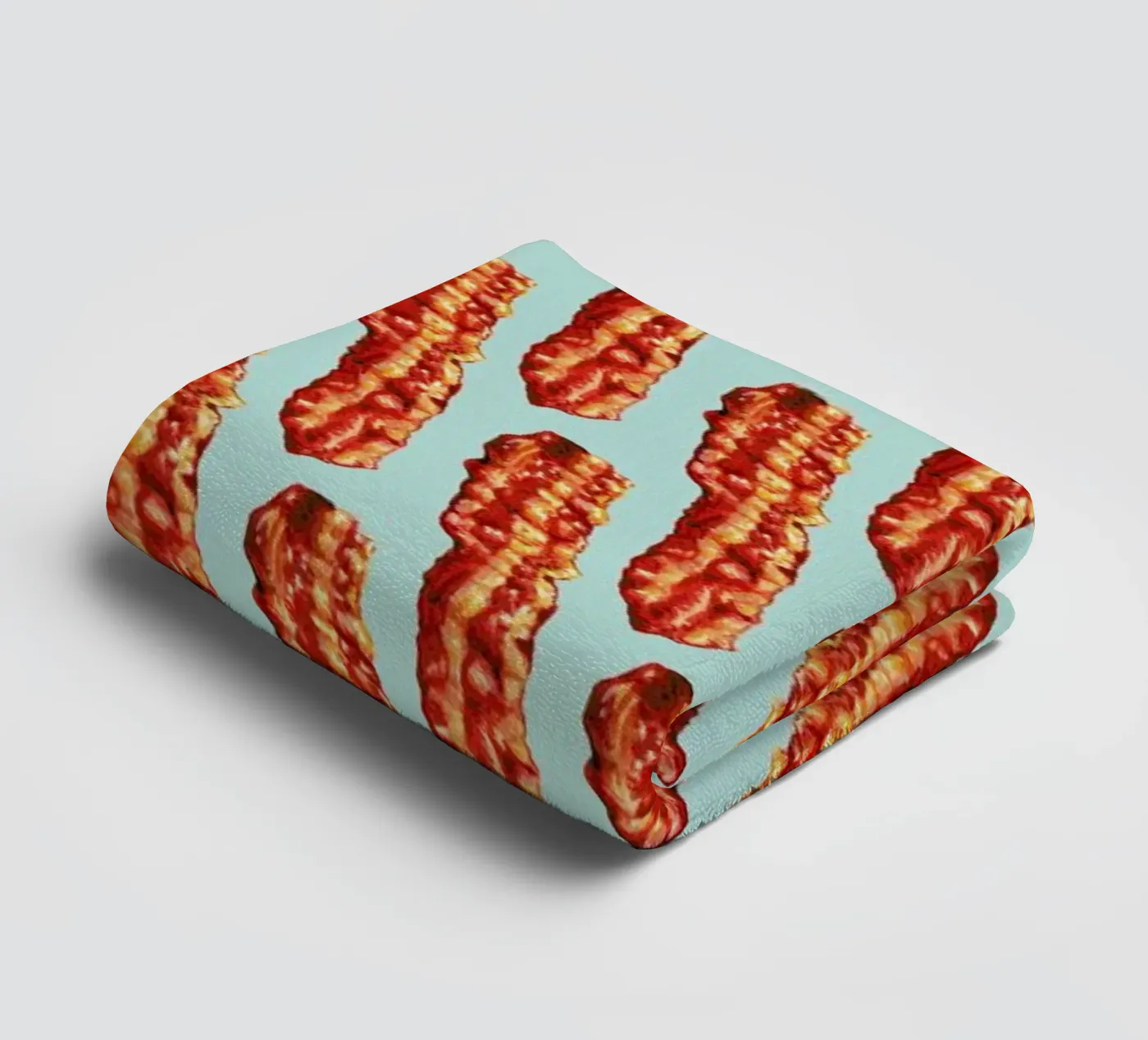 Bacon Pattern asciugamano da bagno da Kelly Gilleran