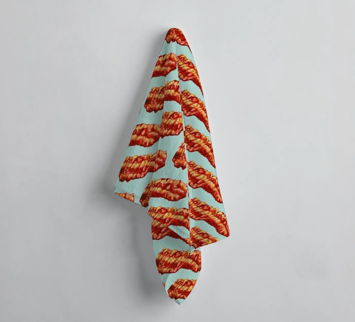 Bacon Pattern towel by Kelly Gilleran