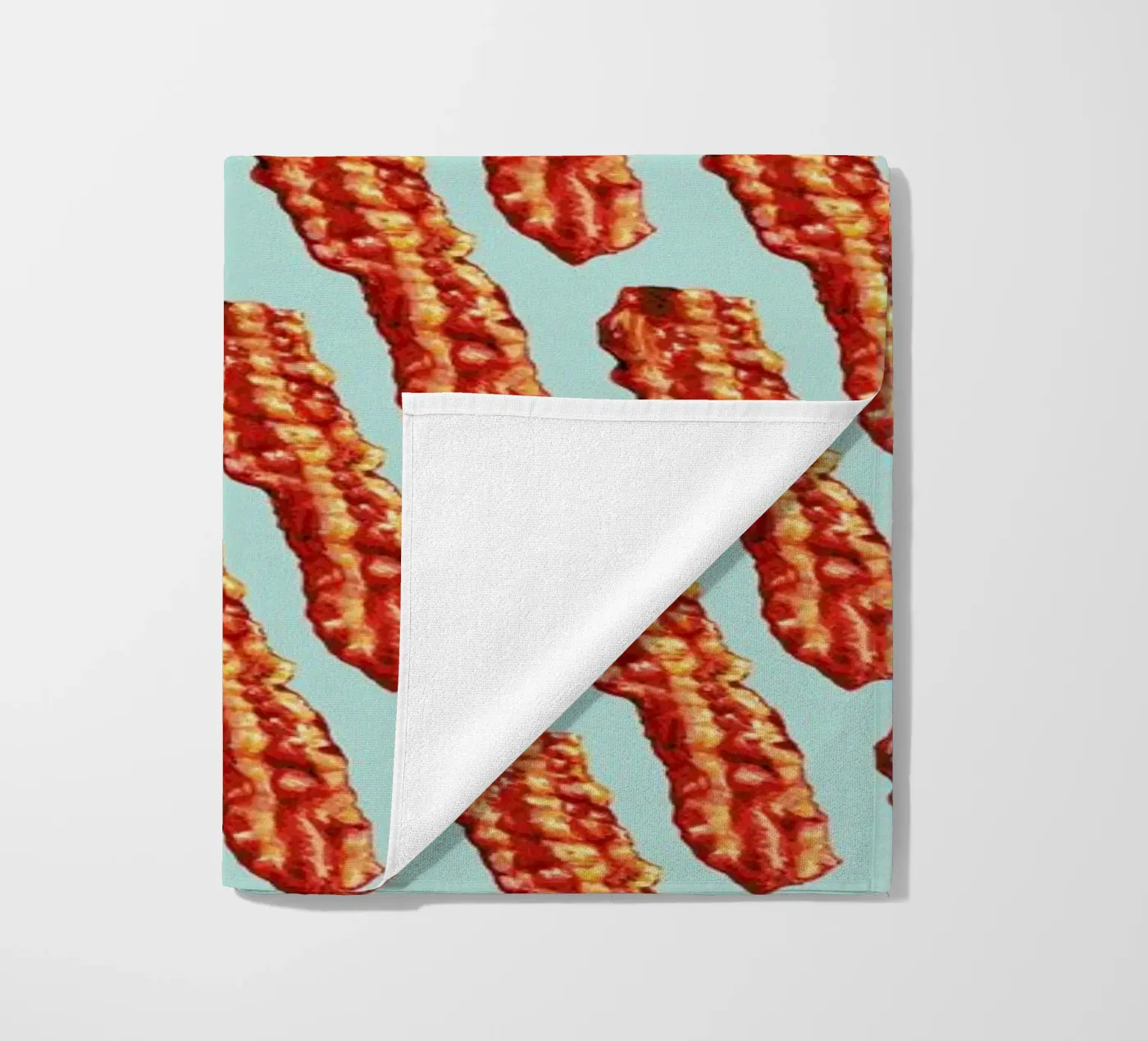Bacon Pattern strandhanddoek van Kelly Gilleran